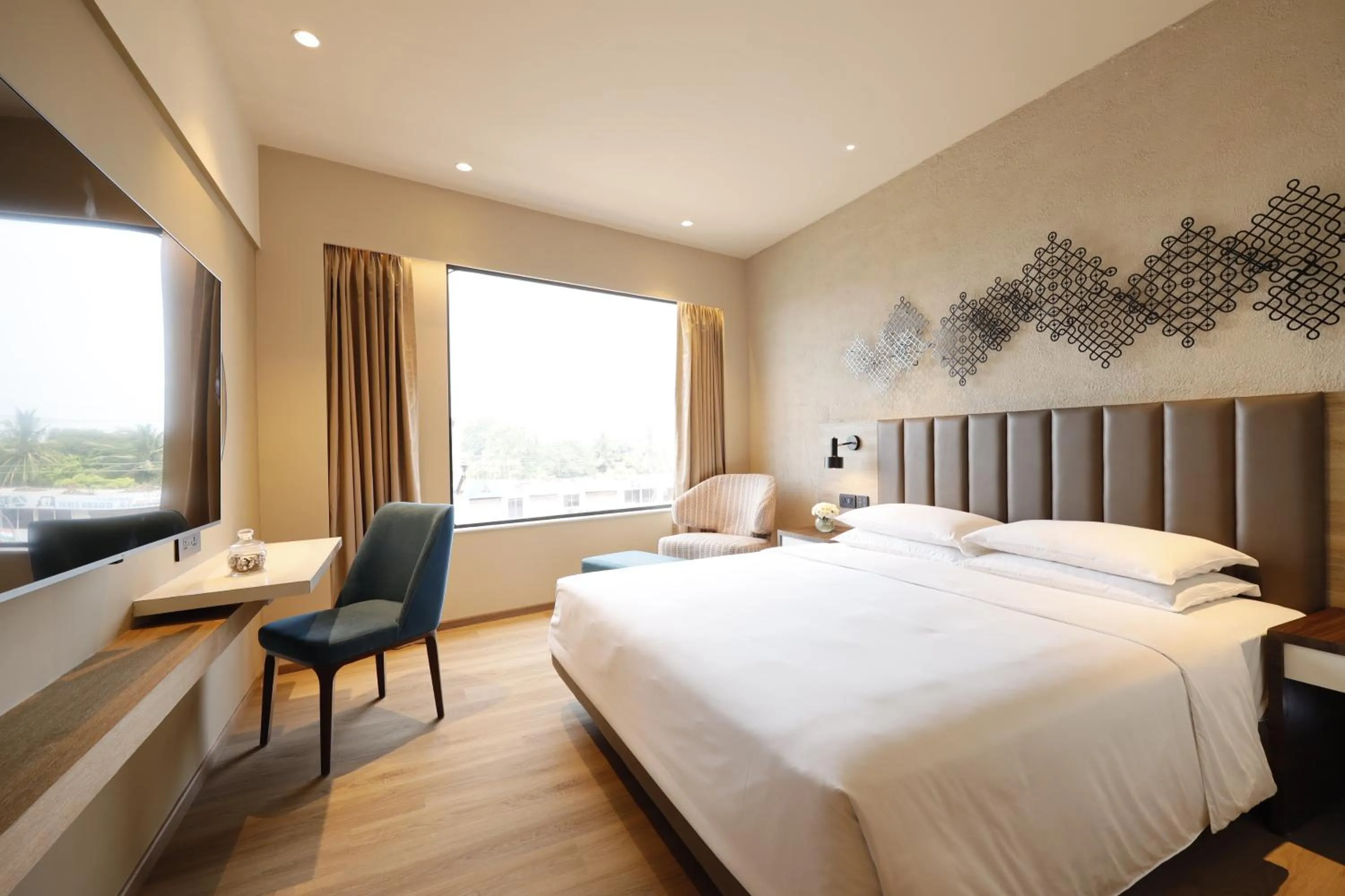 Bedroom, Bed in Hyatt Place Vijayawada