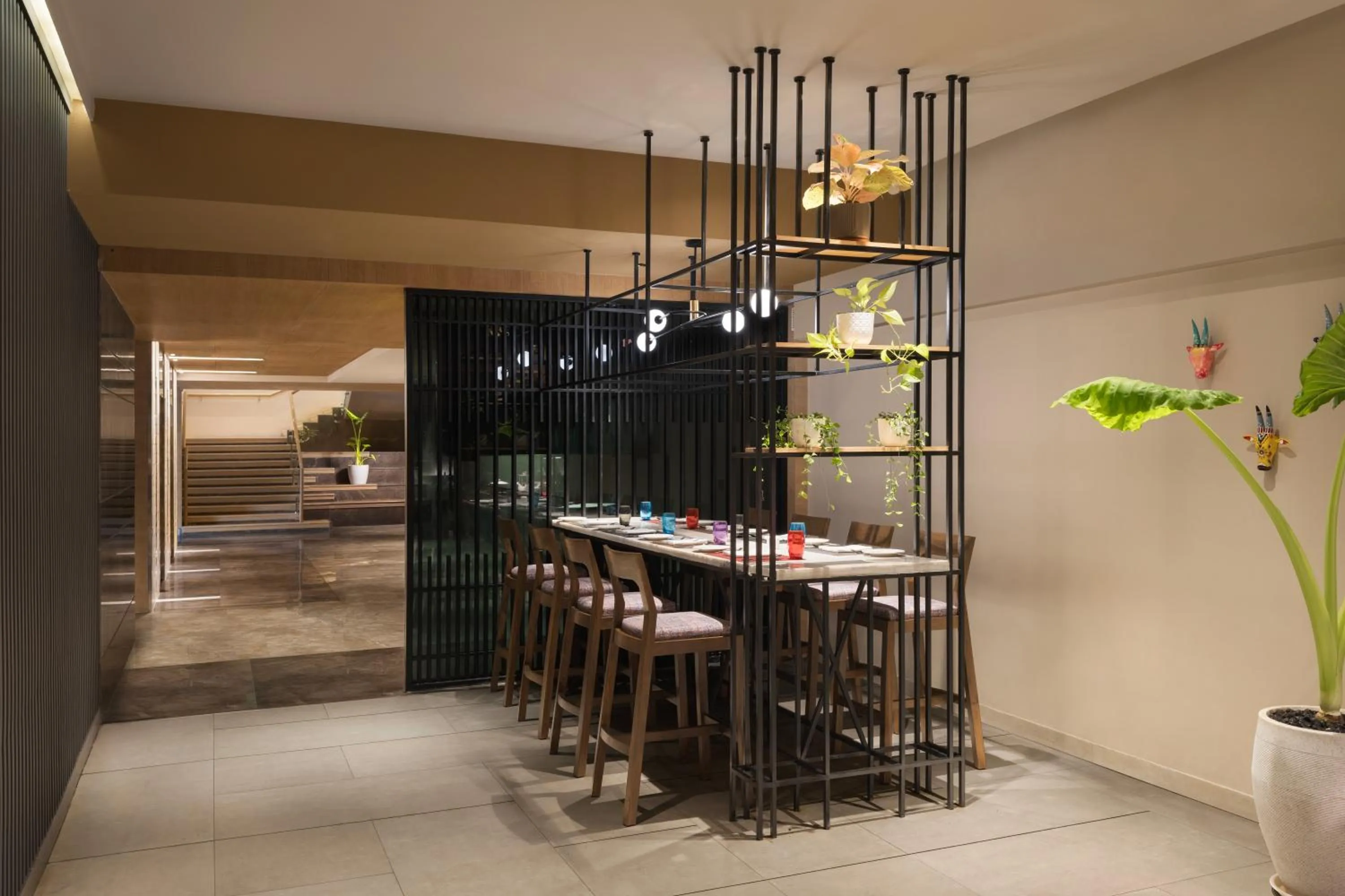 Dining area in Hyatt Place Vijayawada