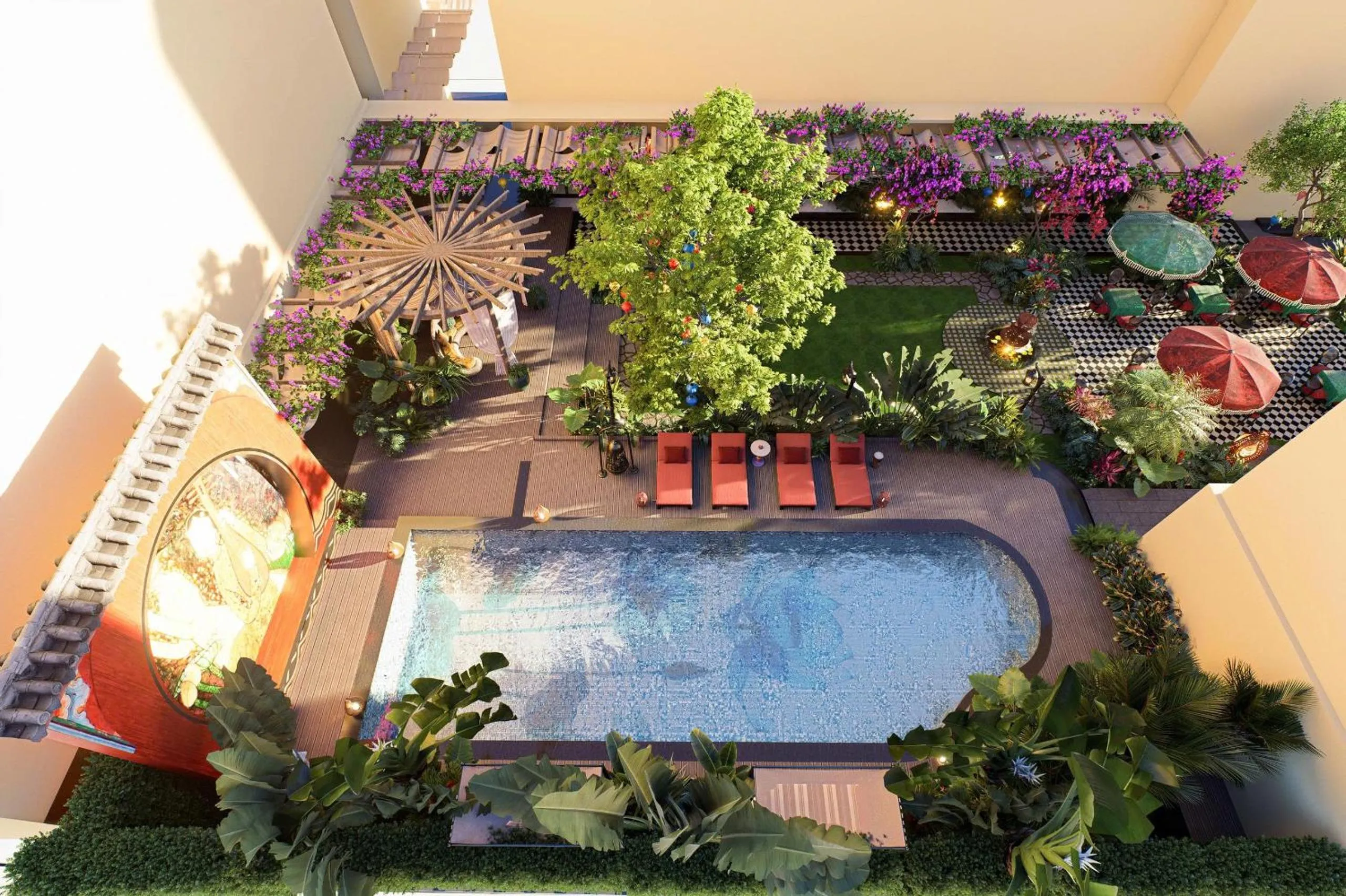 Swimming pool in Paradise Hotel Hoi An