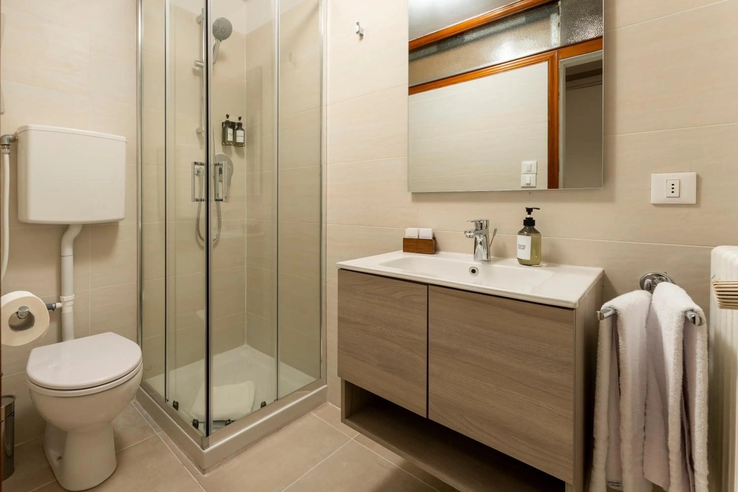 Shower in San Vio Palace Luxury Apartments