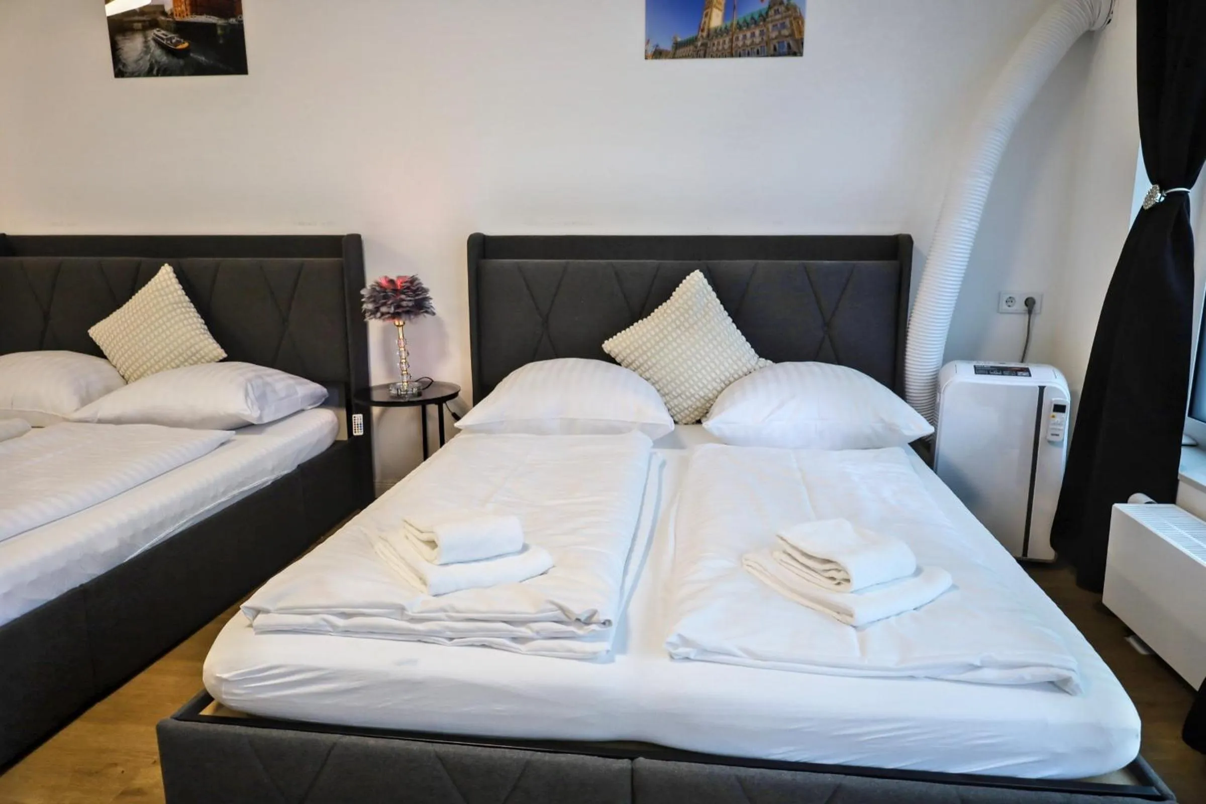 Bed in Ferienwohnung im Hamburger Straße-2