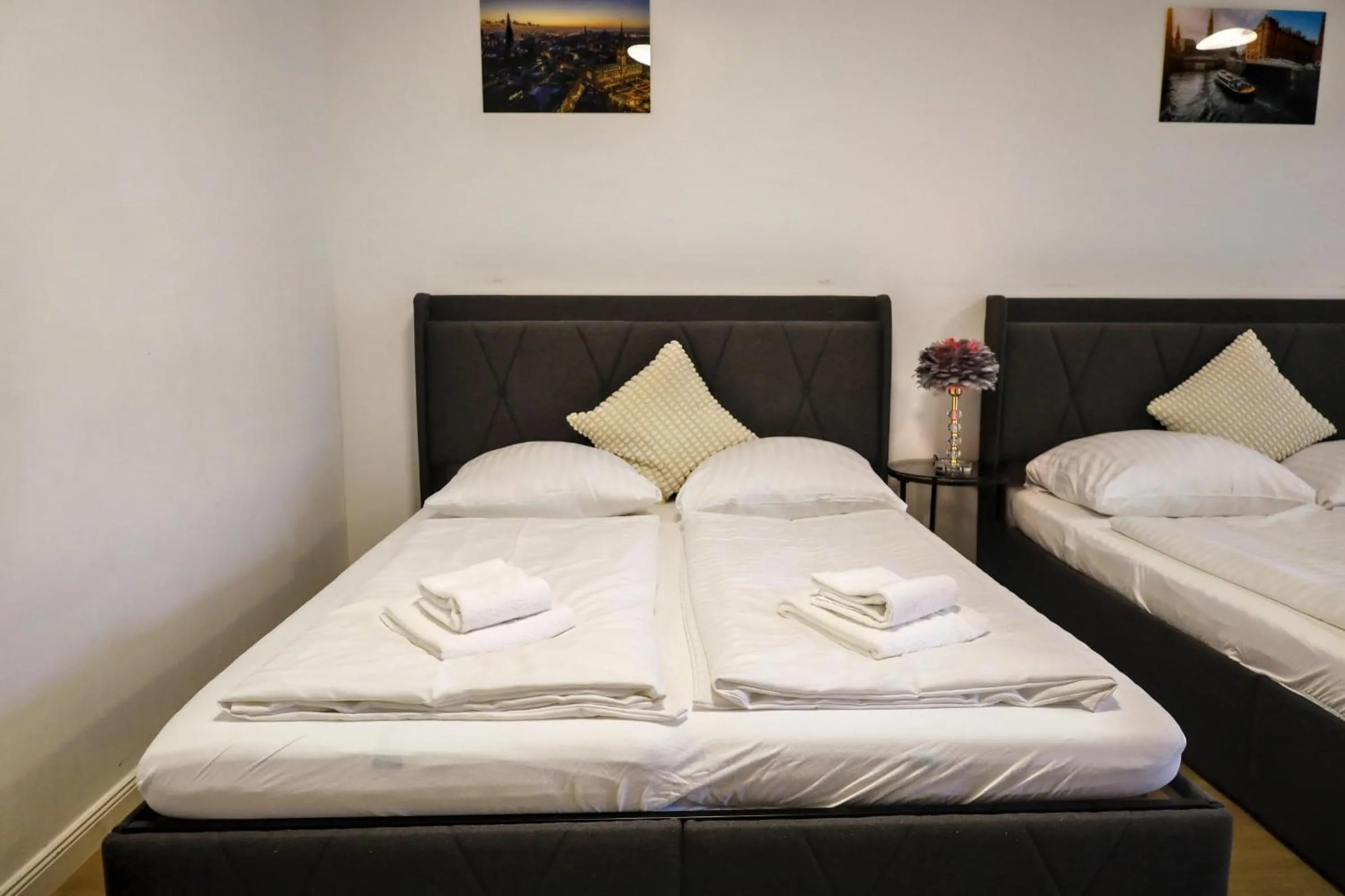 Bed in Ferienwohnung im Hamburger Straße-2