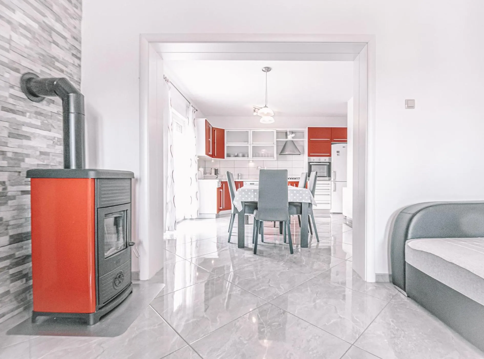 Kitchen or kitchenette in Apartments Vukic