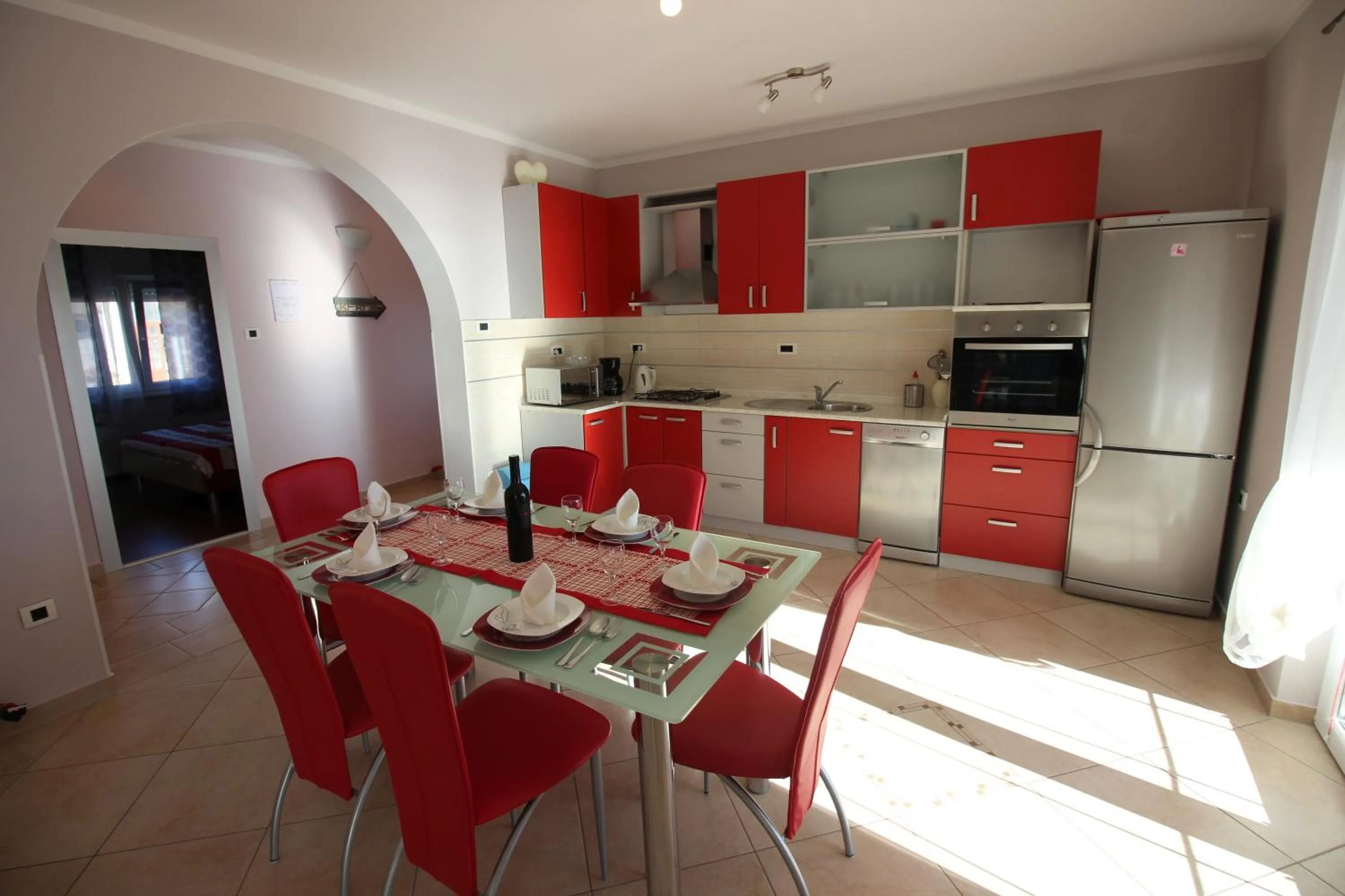 Kitchen or kitchenette in Apartments Vukic