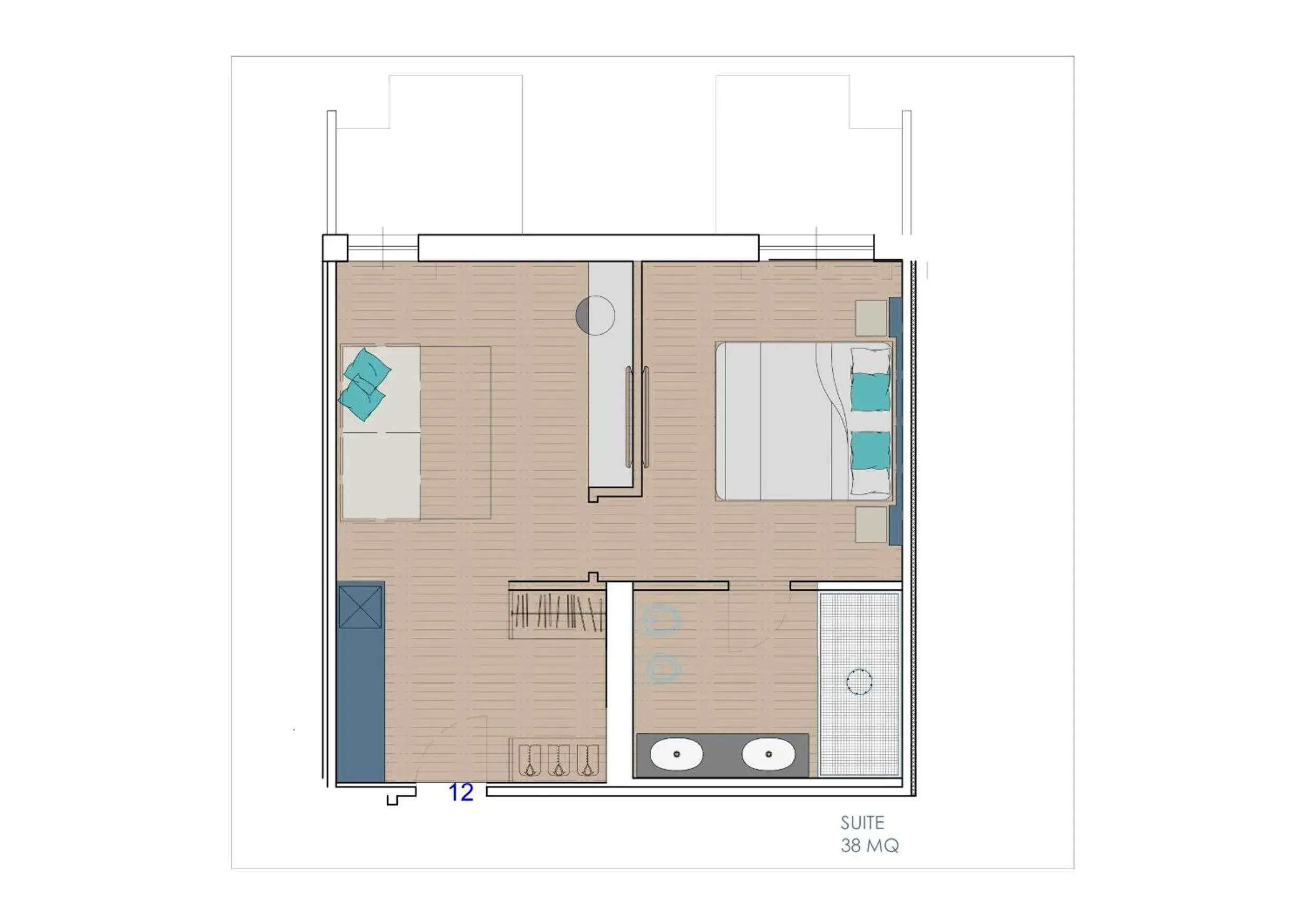 Floor Plan in Hotel President