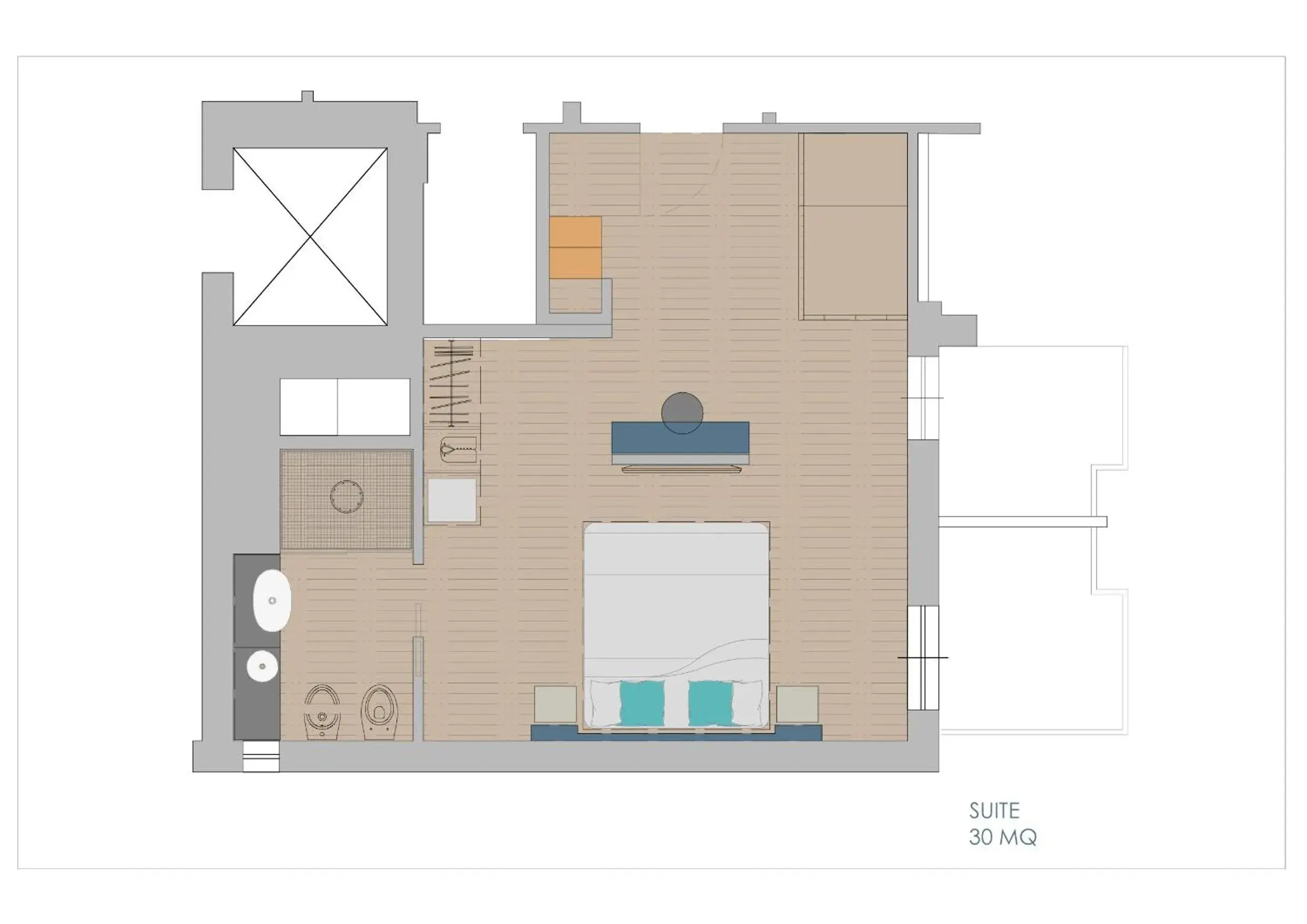 Floor Plan in Hotel President