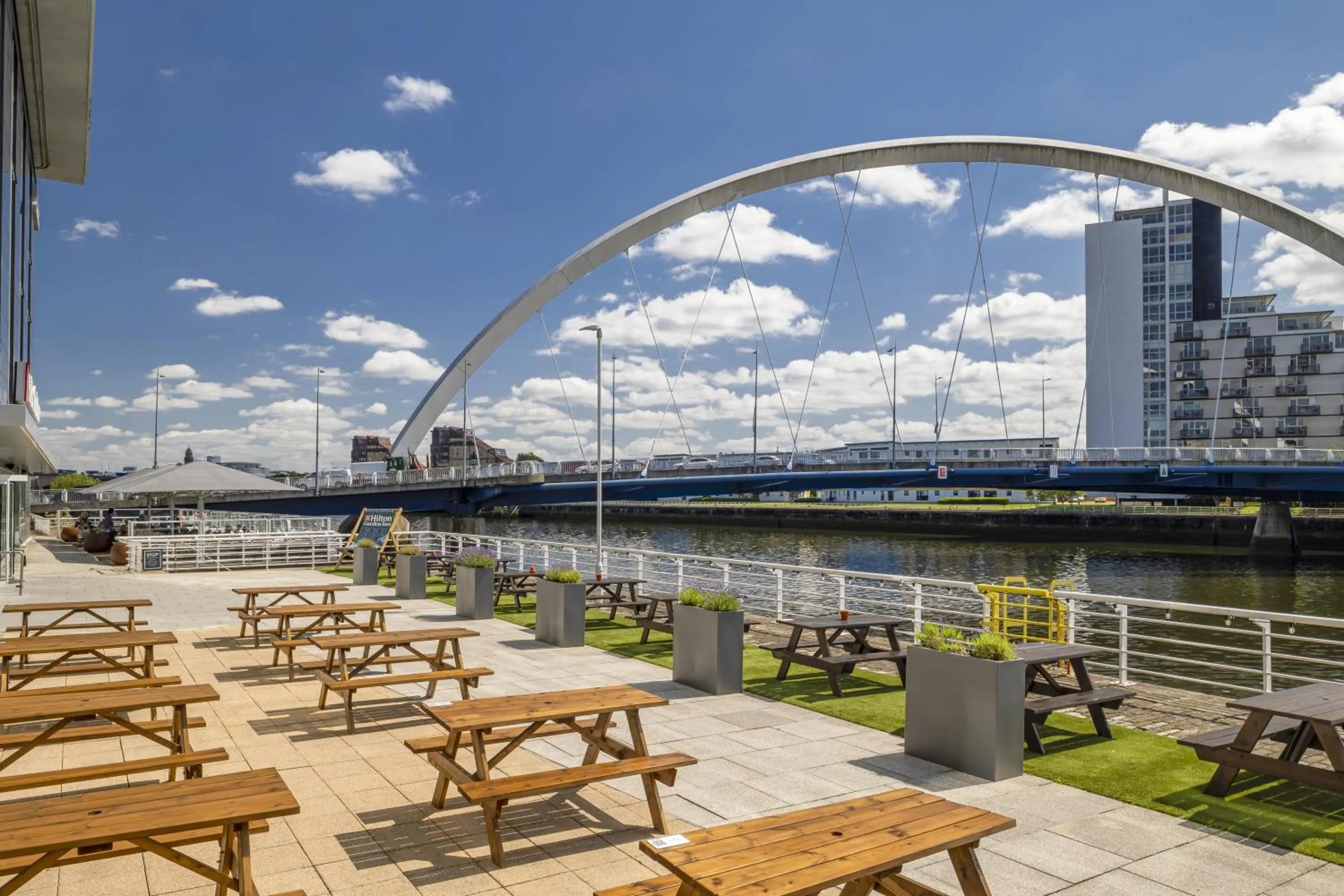 Patio in Hilton Garden Inn Glasgow City Centre