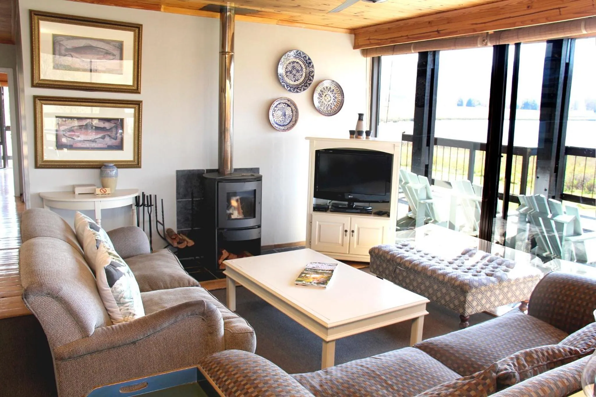 Patio in Sani Valley Nature Lodges