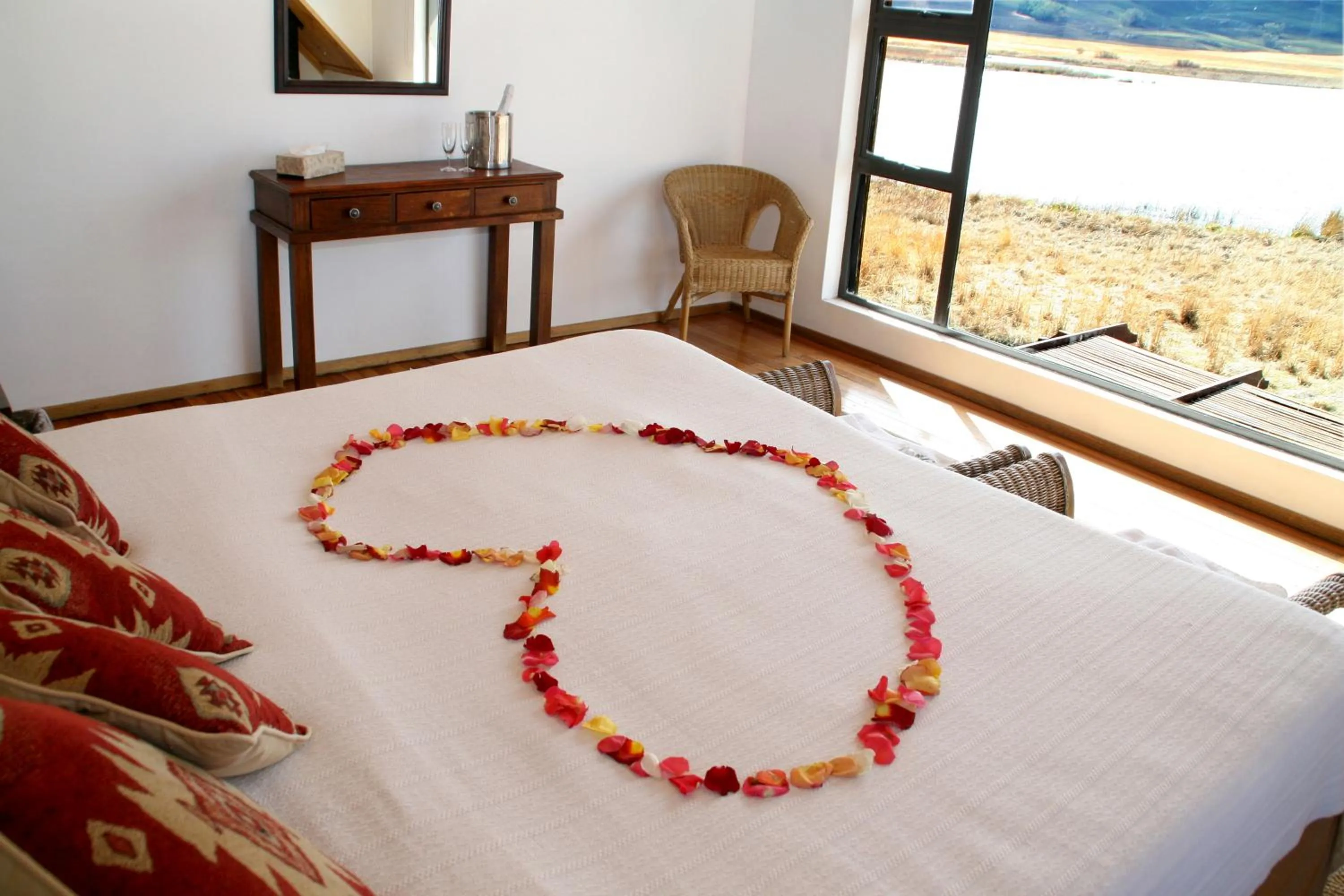 Bed in Sani Valley Nature Lodges