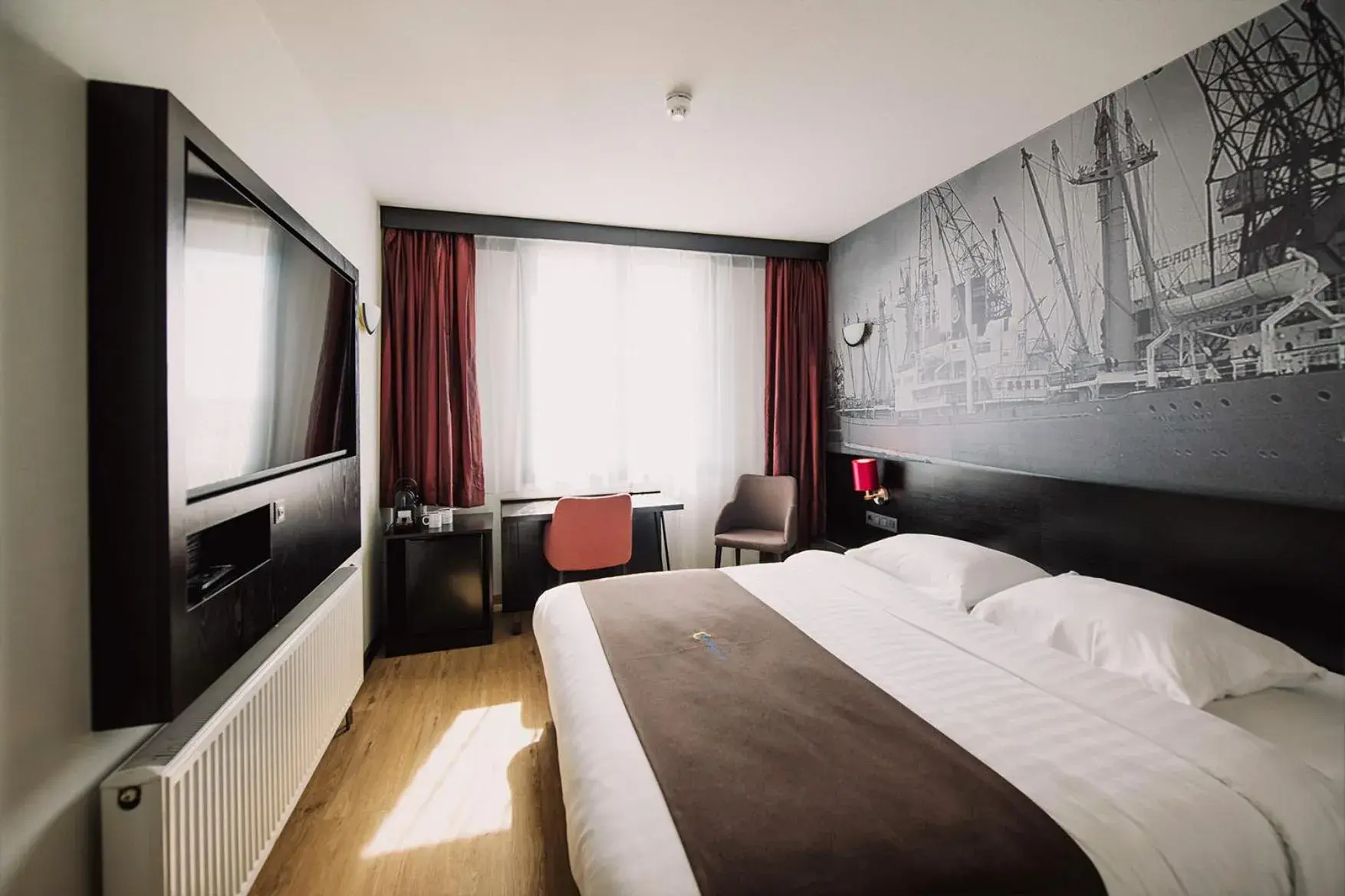 Bed in Bastion Hotel Rotterdam Zuid Bed in Bastion Hotel Rotterdam Zuid