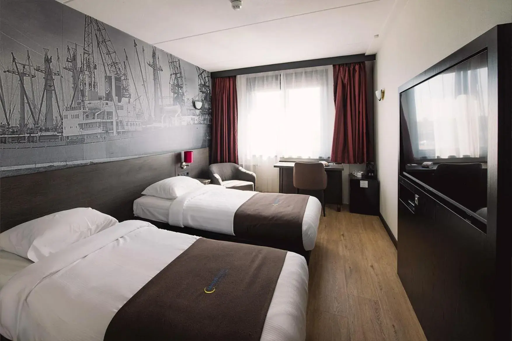 Bed in Bastion Hotel Rotterdam Zuid Bed in Bastion Hotel Rotterdam Zuid