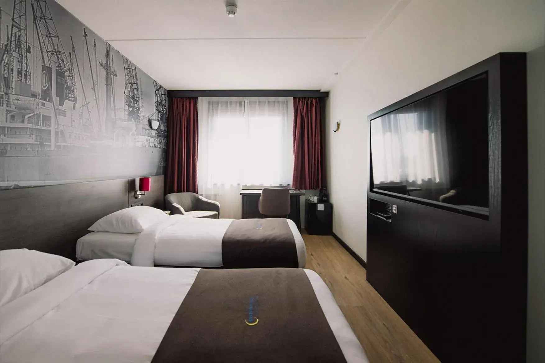 Bed in Bastion Hotel Rotterdam Zuid Bed in Bastion Hotel Rotterdam Zuid