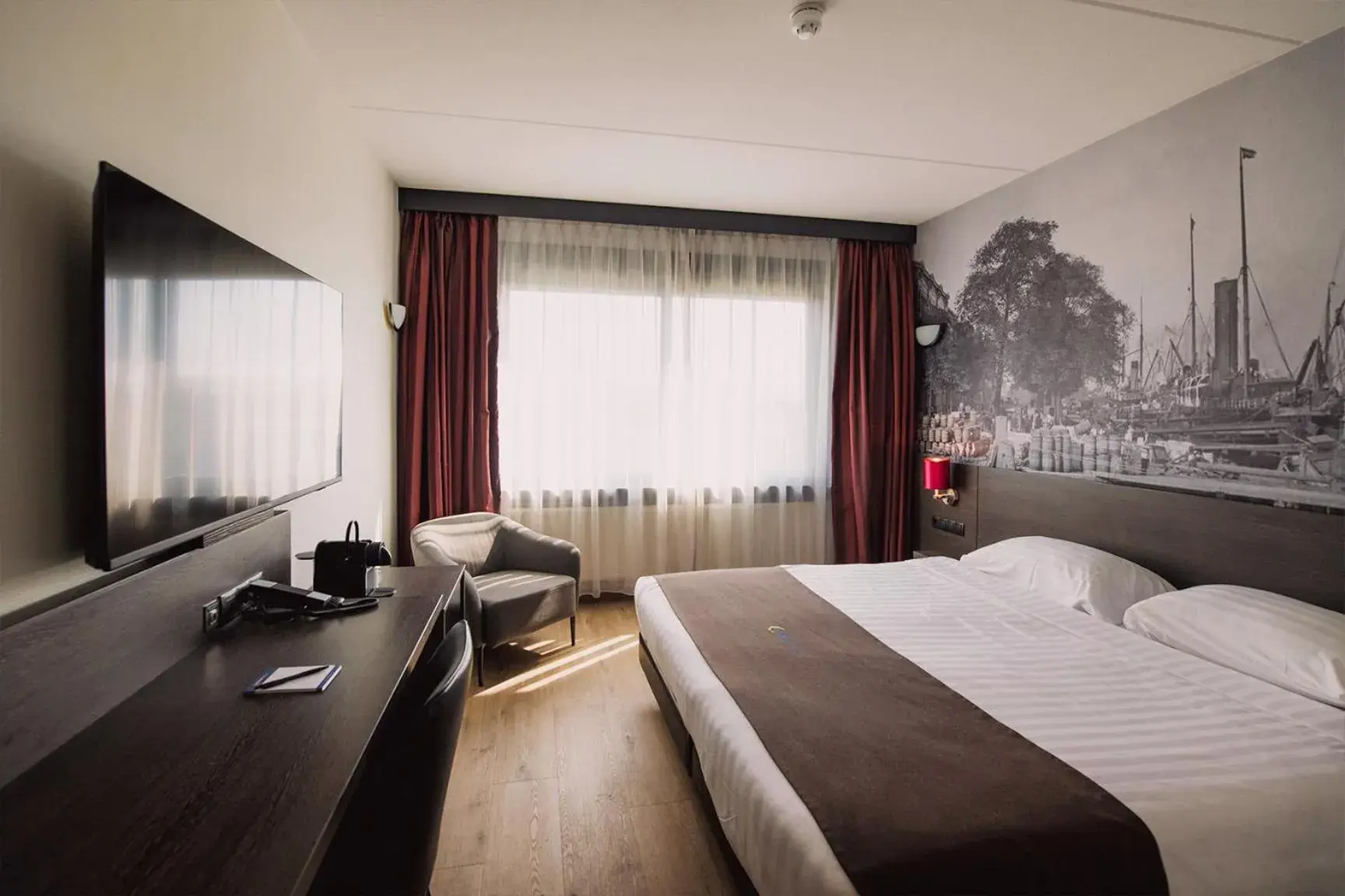 Bed in Bastion Hotel Rotterdam Zuid Bed in Bastion Hotel Rotterdam Zuid