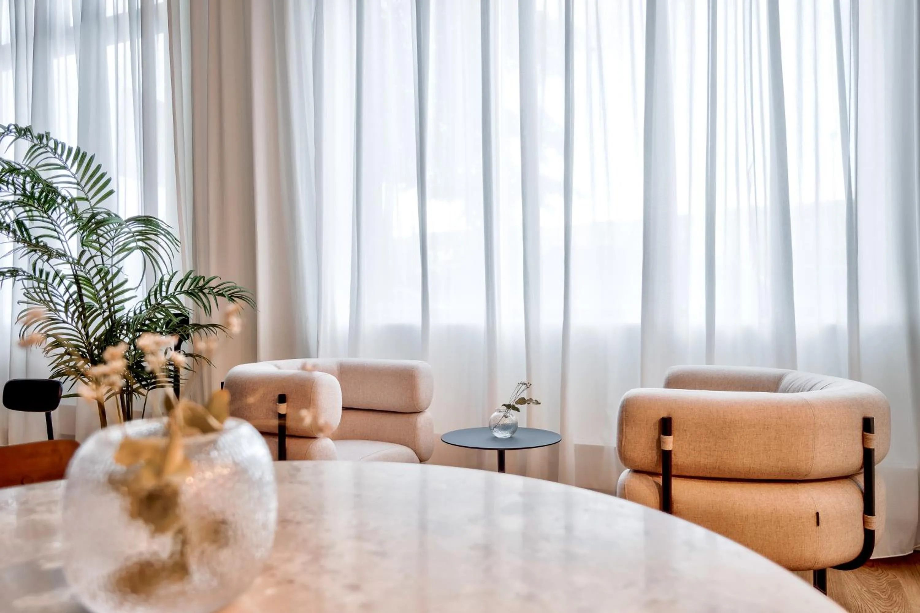 Seating area in Habyt-The Waterfront