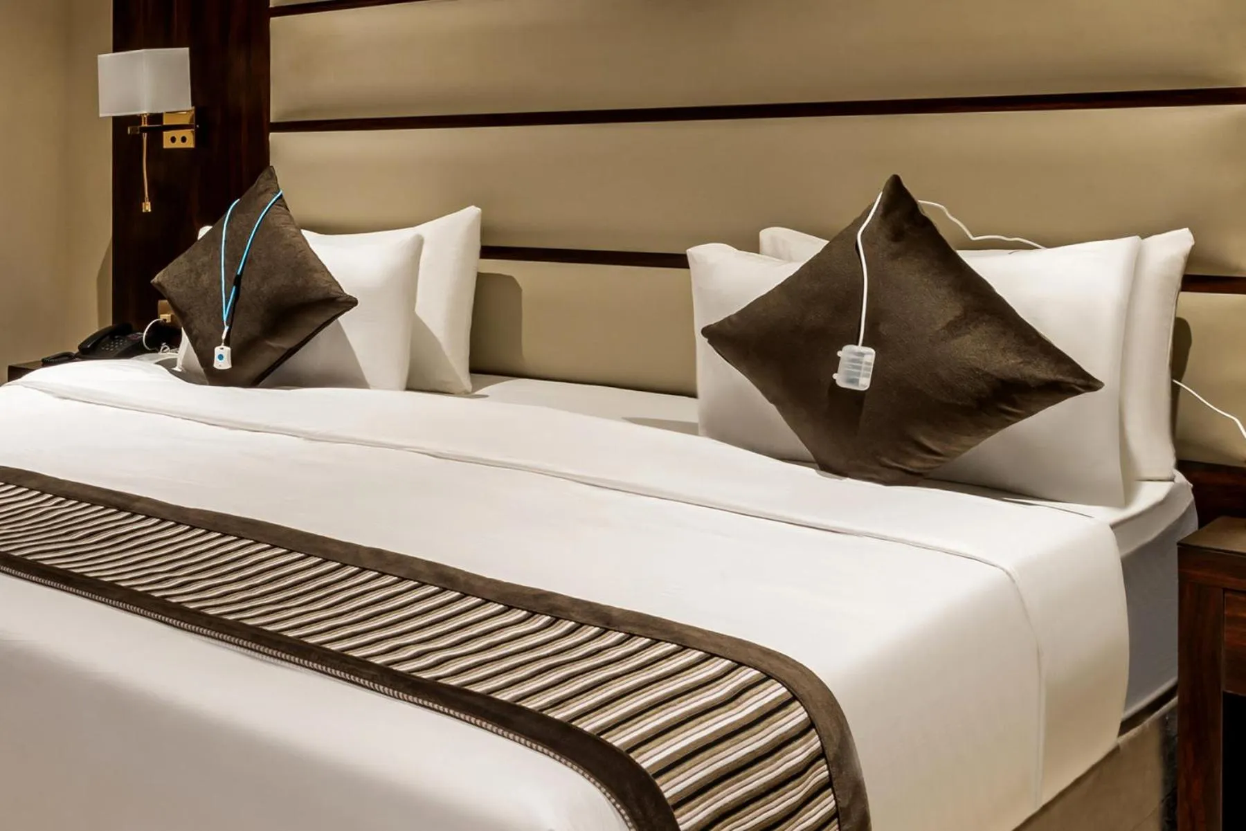 Bed in Beach View Hotel