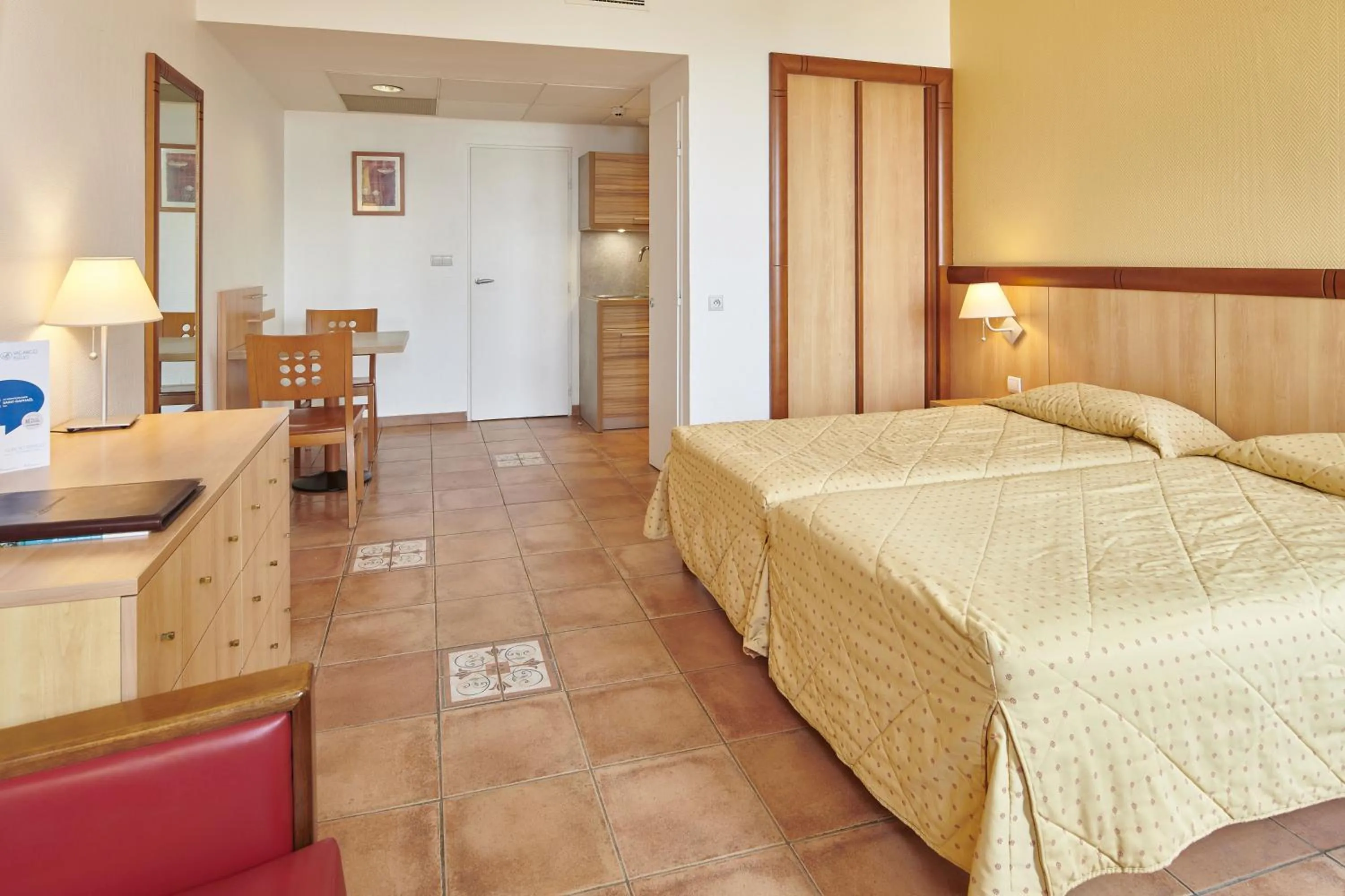 Bedroom, Bed in Residence Vacances Bleues le Mediterranée