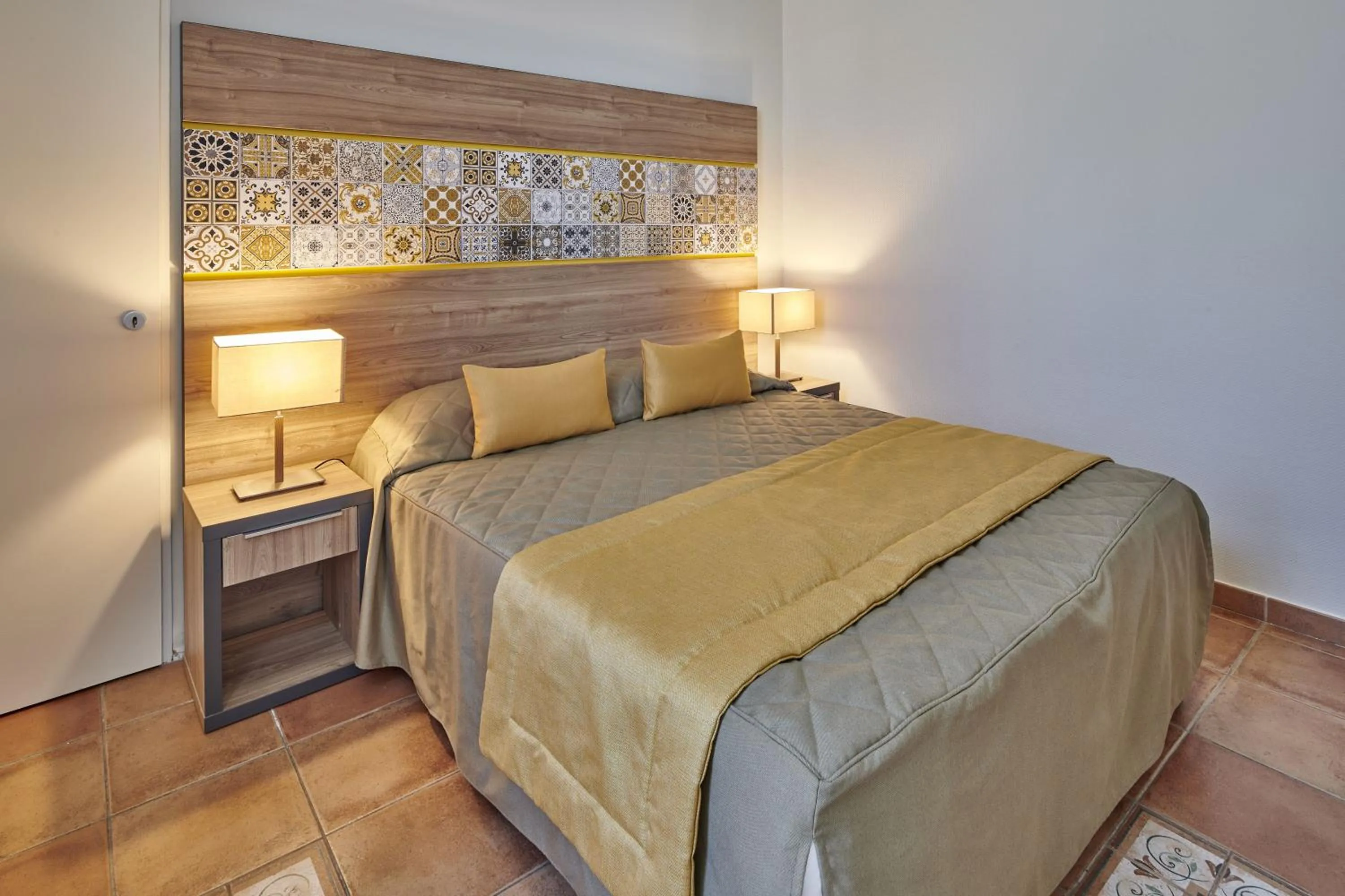 Bedroom, Bed in Residence Vacances Bleues le Mediterranée