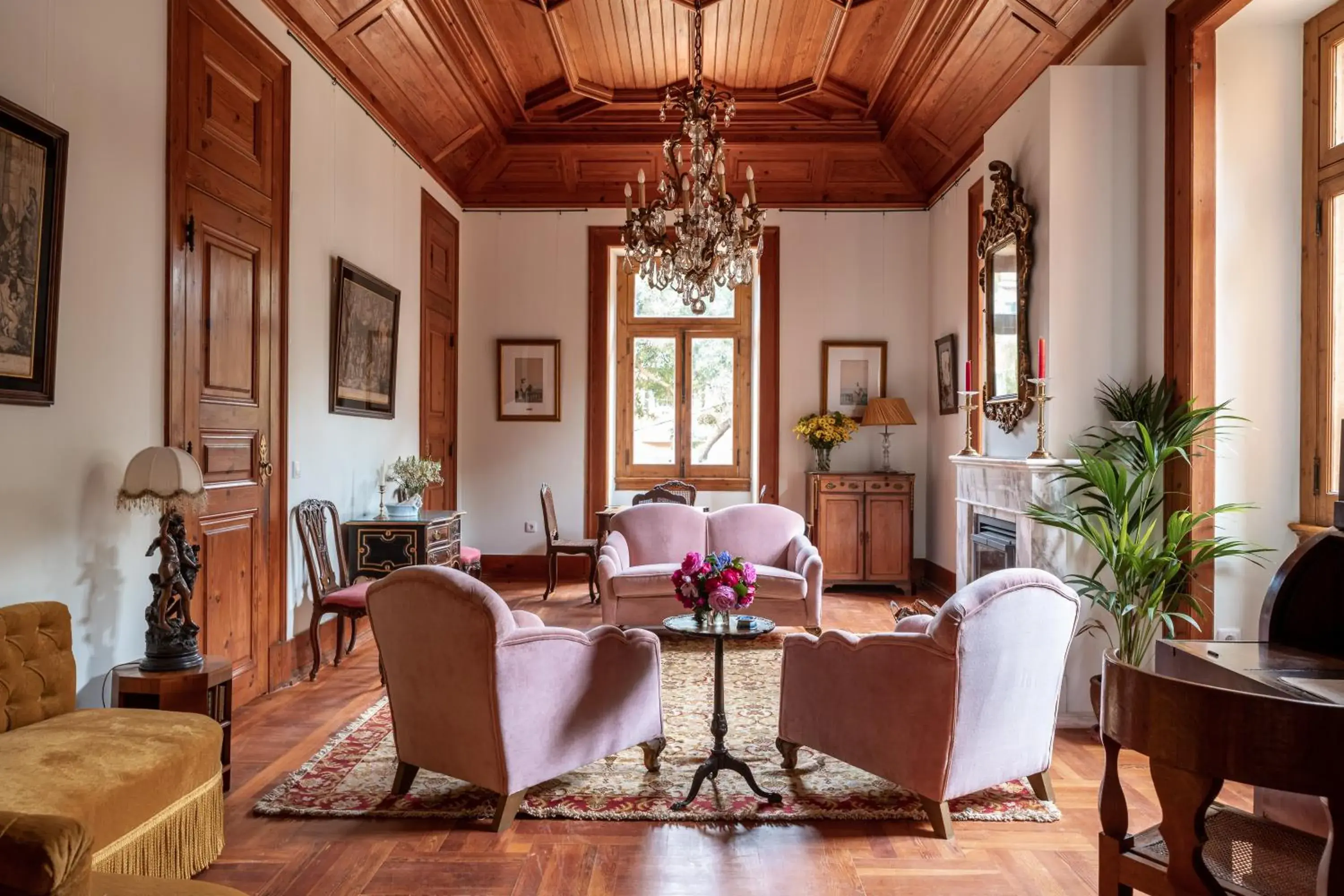 Living room in Chalet Ficalho Living room in Chalet Ficalho