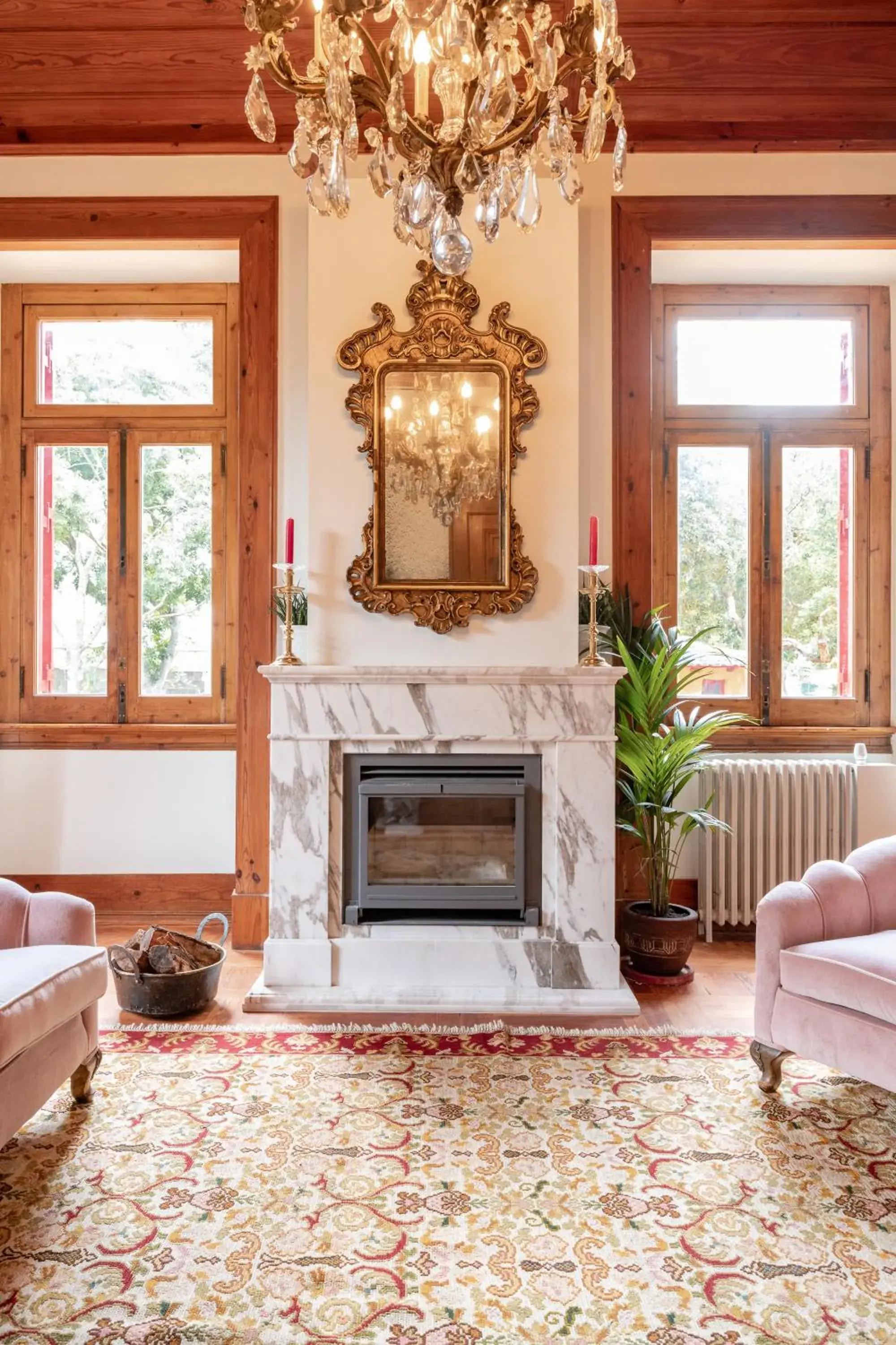 Living room in Chalet Ficalho Living room in Chalet Ficalho