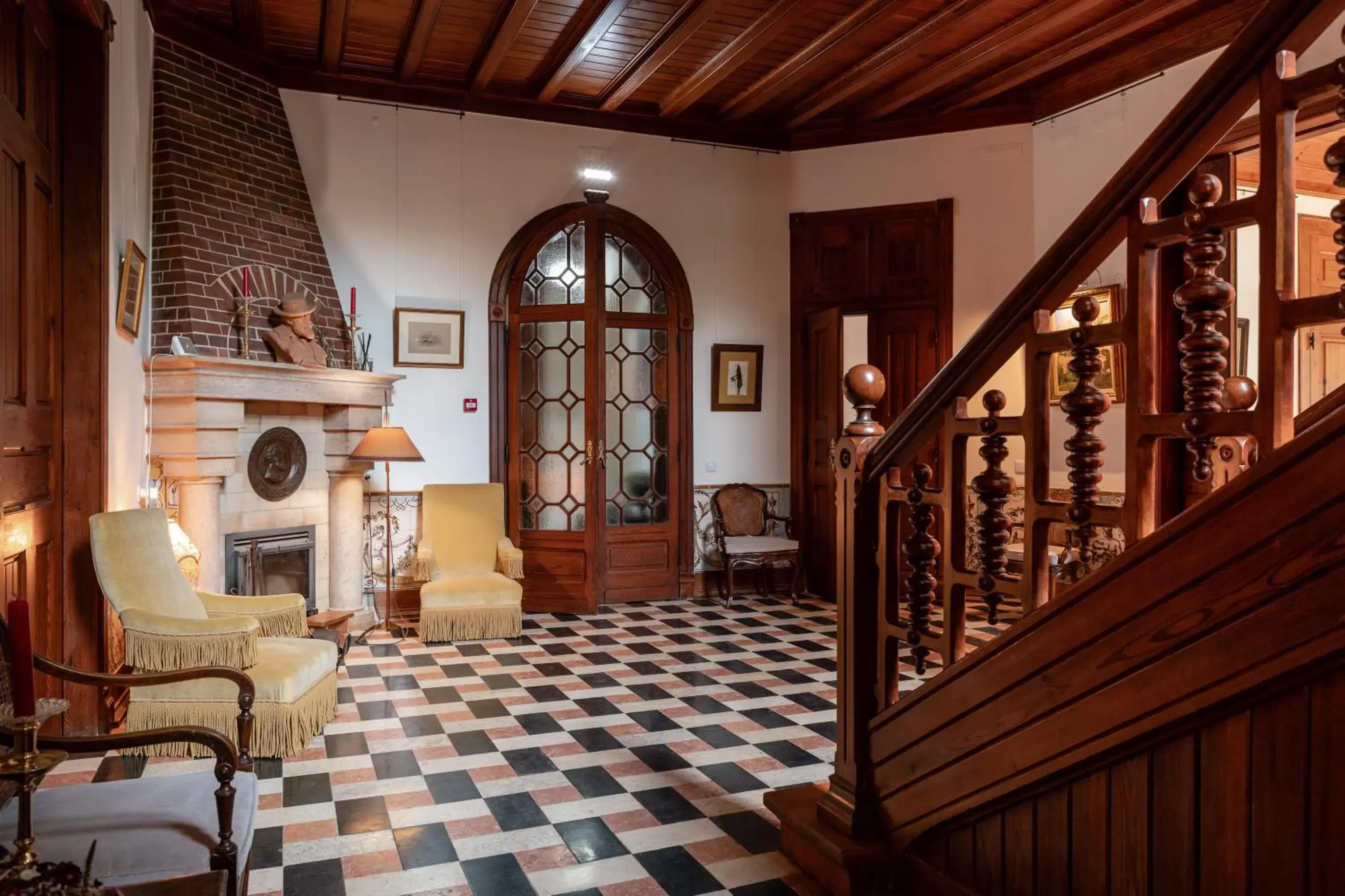 Living room in Chalet Ficalho Living room in Chalet Ficalho