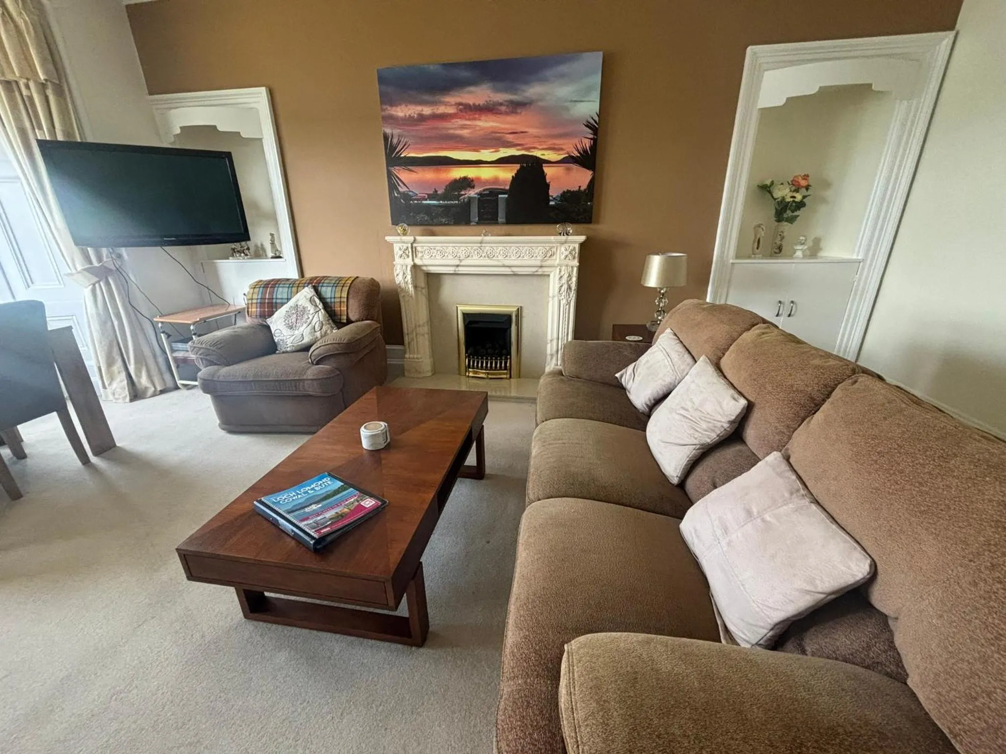 Living room in Bayside - Breathtaking views of the Clyde