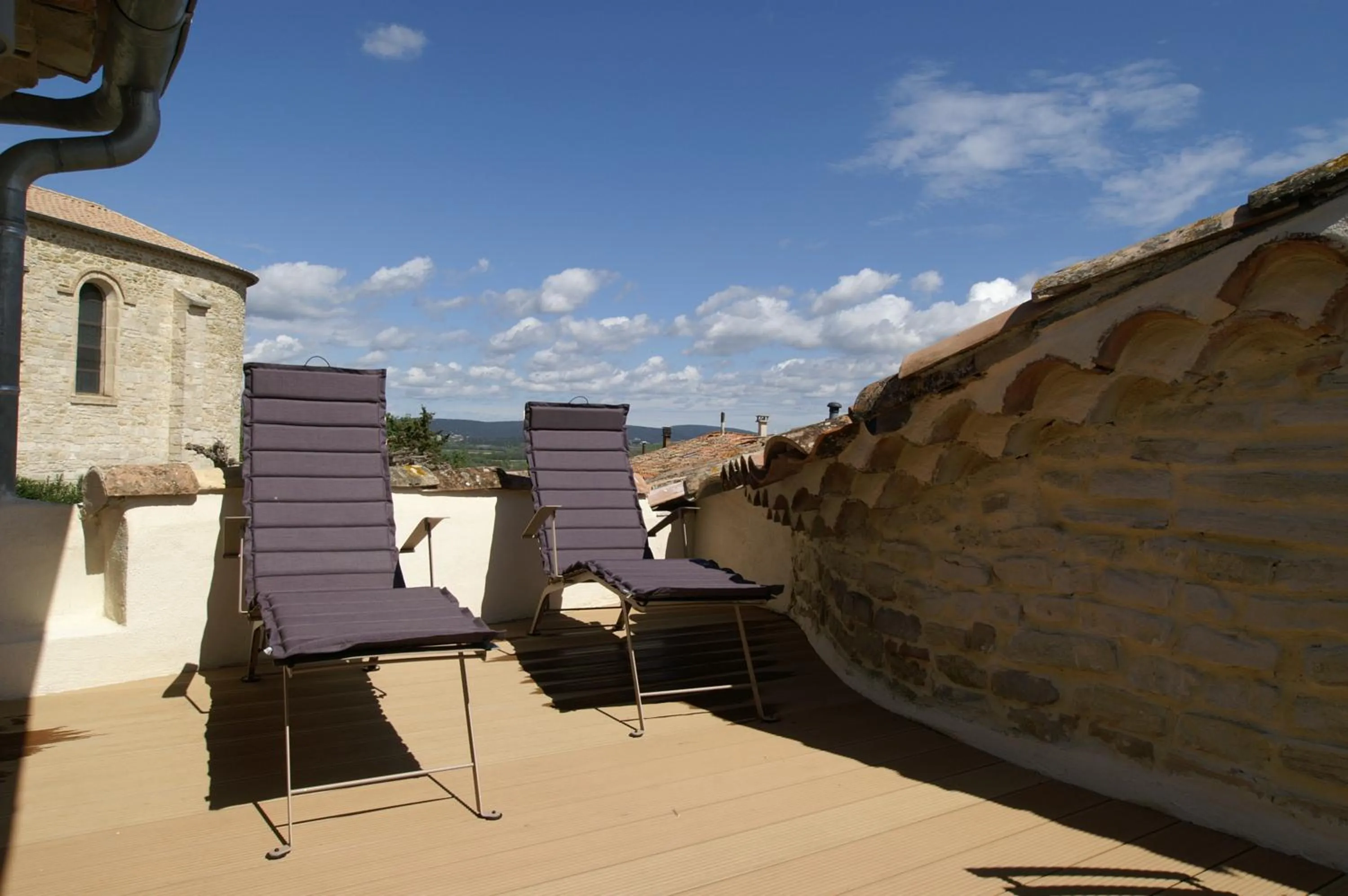 Balcony/Terrace in La Maison du Passage - Chambres - Suites premium, Spa, Piscine et Restaurant