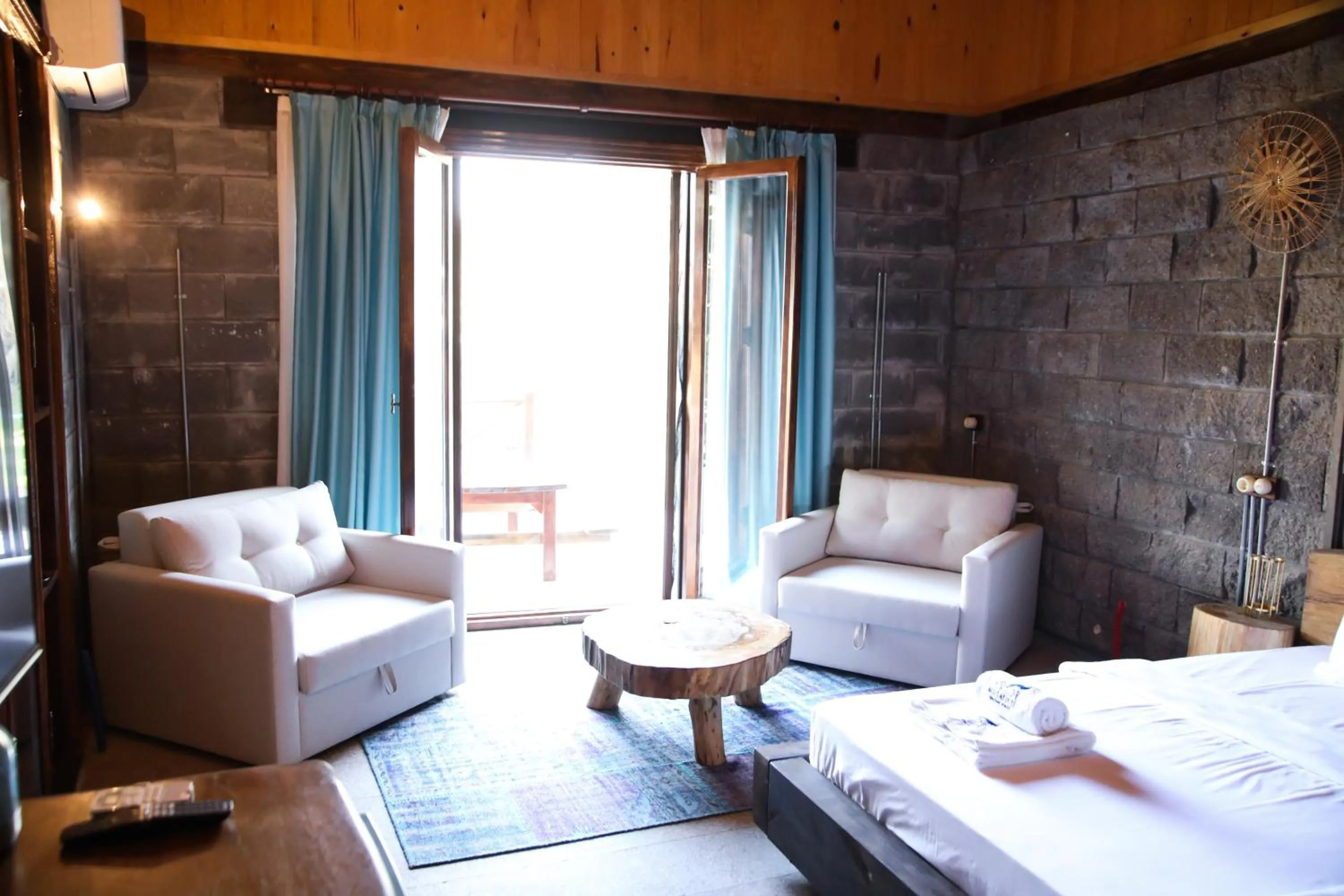 Bed in MAVİ AT HOTEL Blue Horse