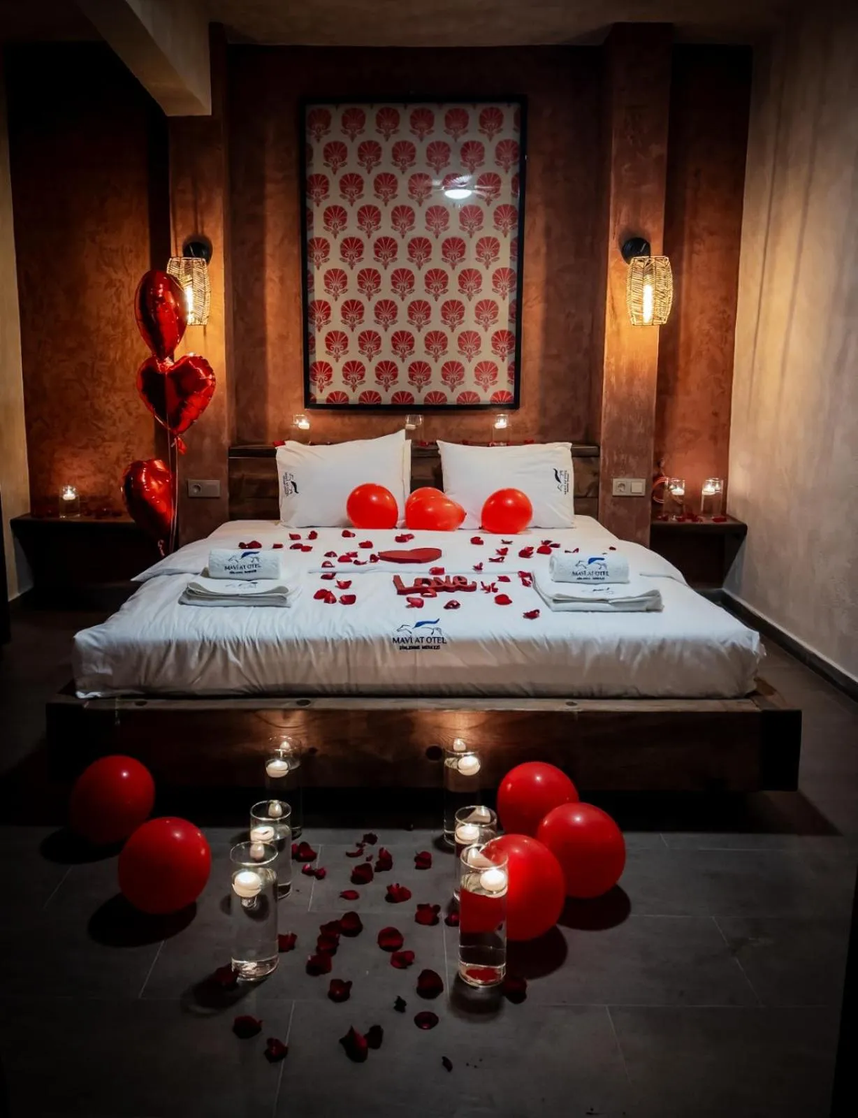 Bed in MAVİ AT HOTEL Blue Horse