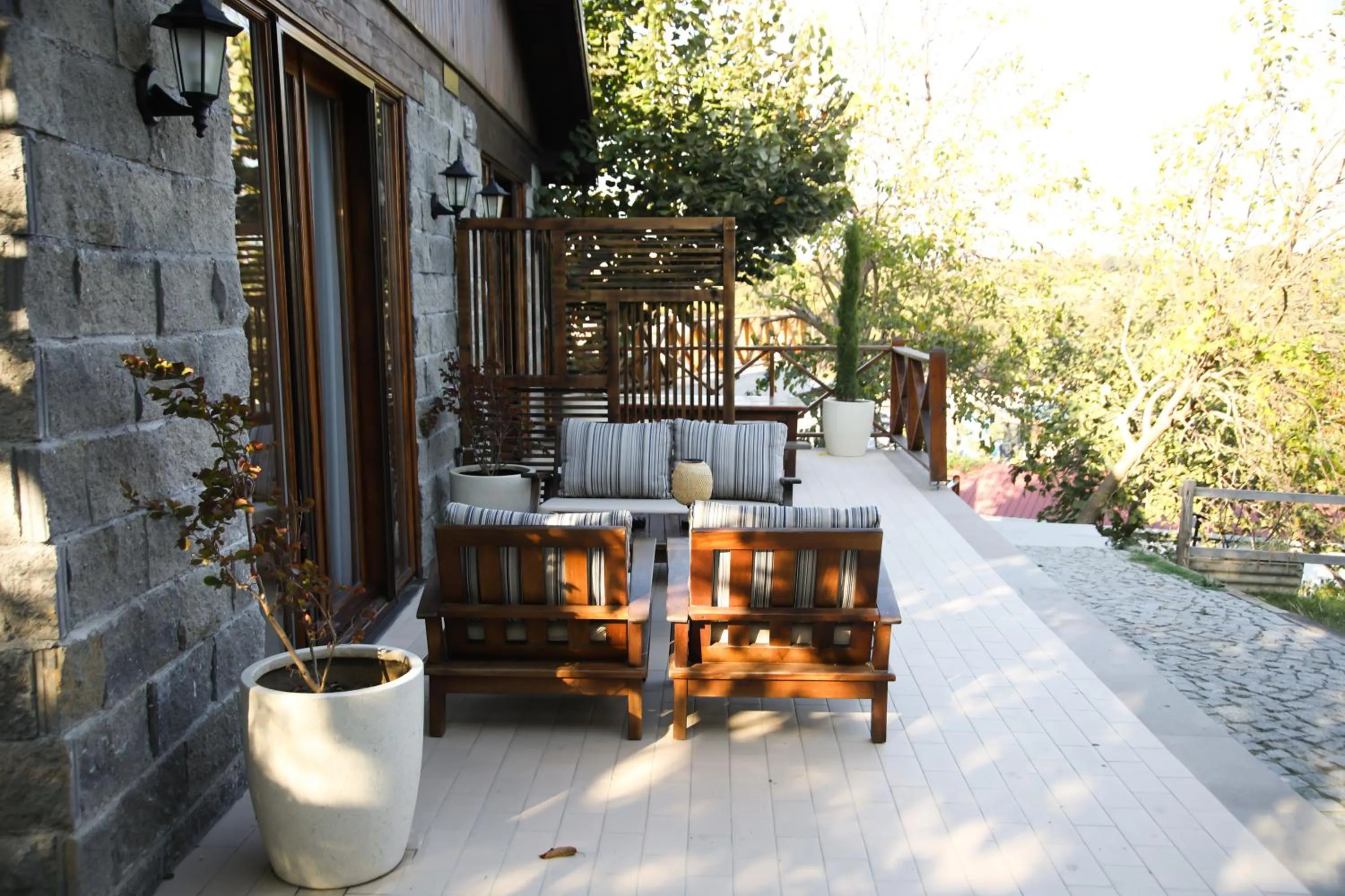 Patio in MAVİ AT HOTEL Blue Horse