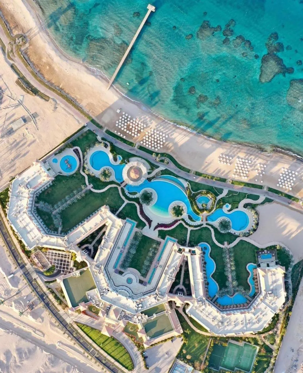 Bird's eye view in Baron Palace Sahl Hasheesh