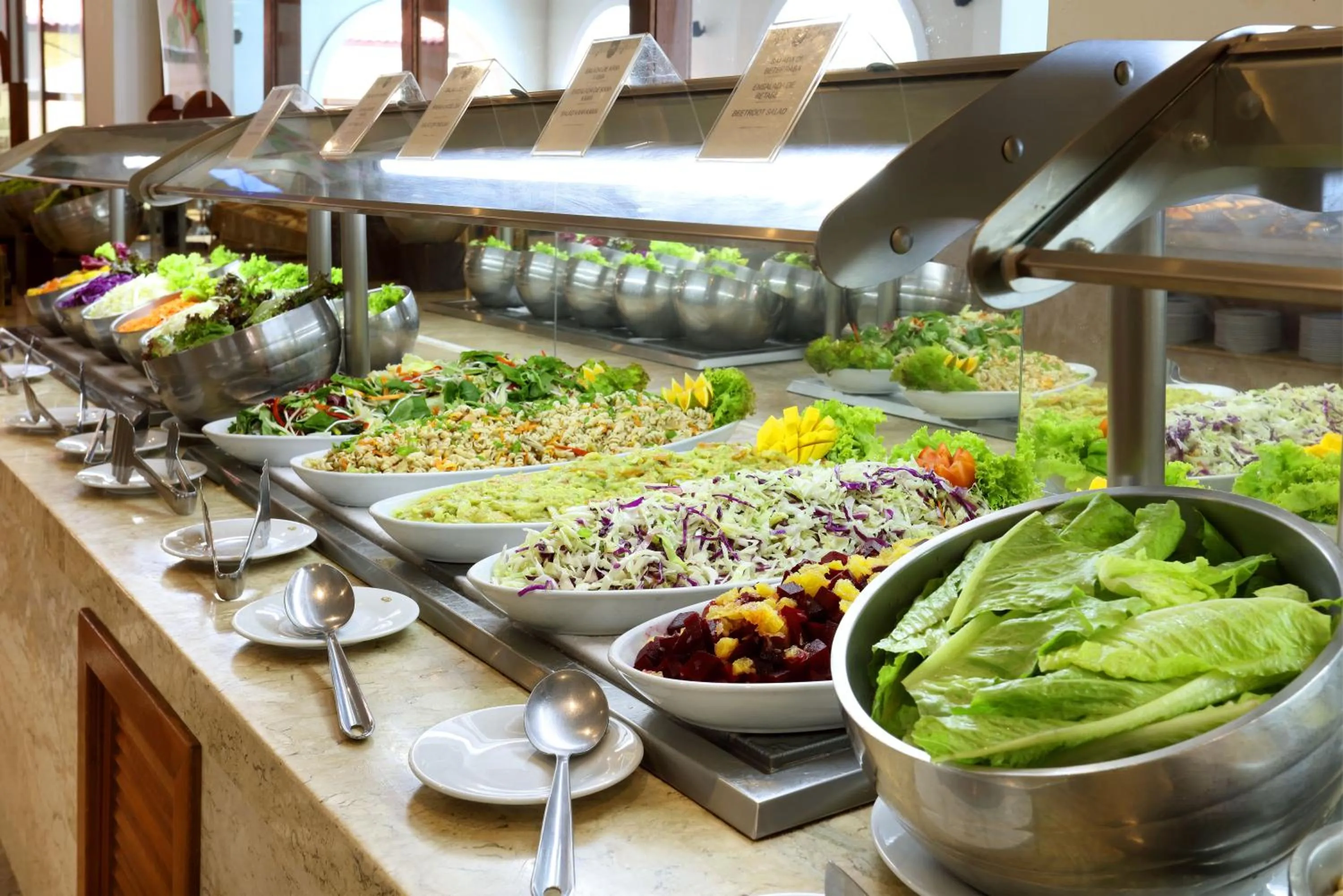 Food in The Signature Level at Grand Palladium Imbassaí Resort & Spa