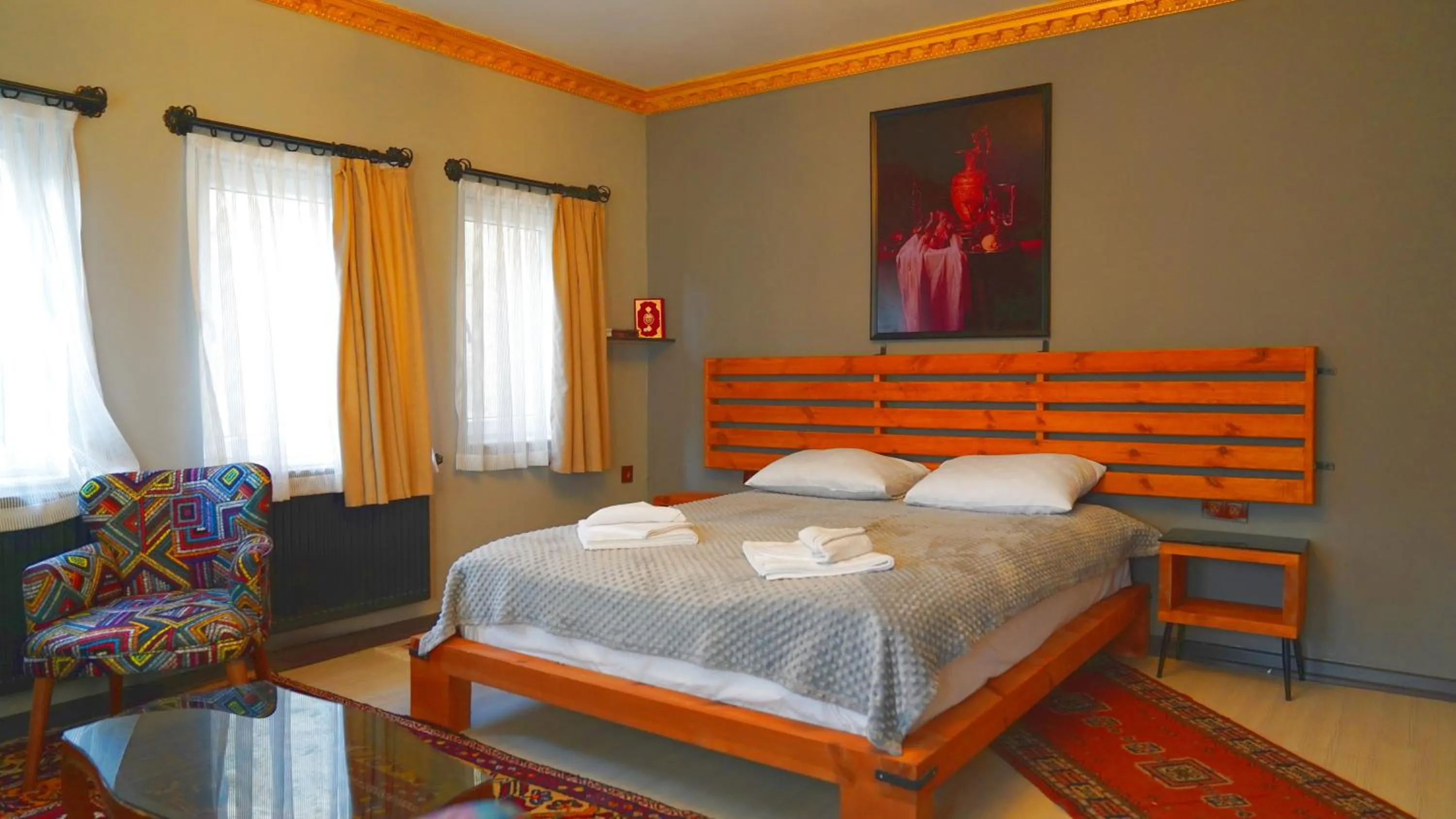 Bed in Alpha Stone House