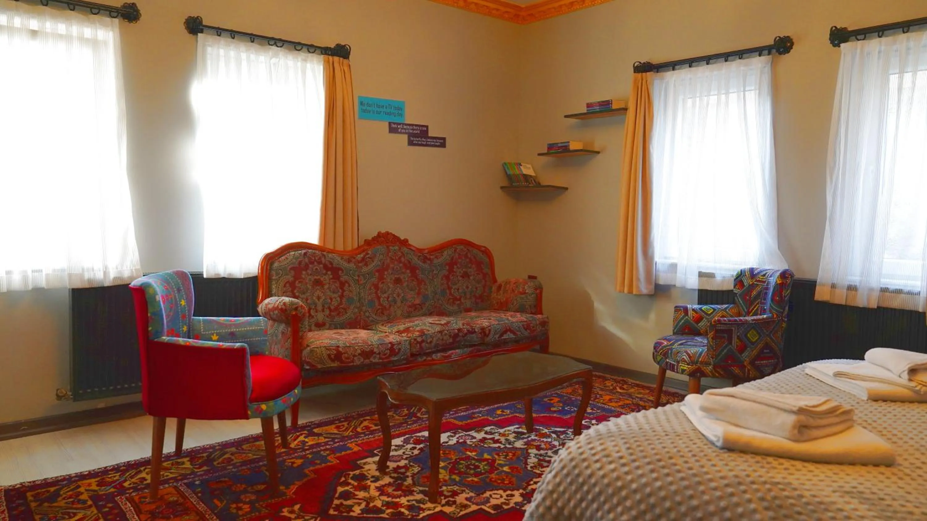 Bed in Alpha Stone House