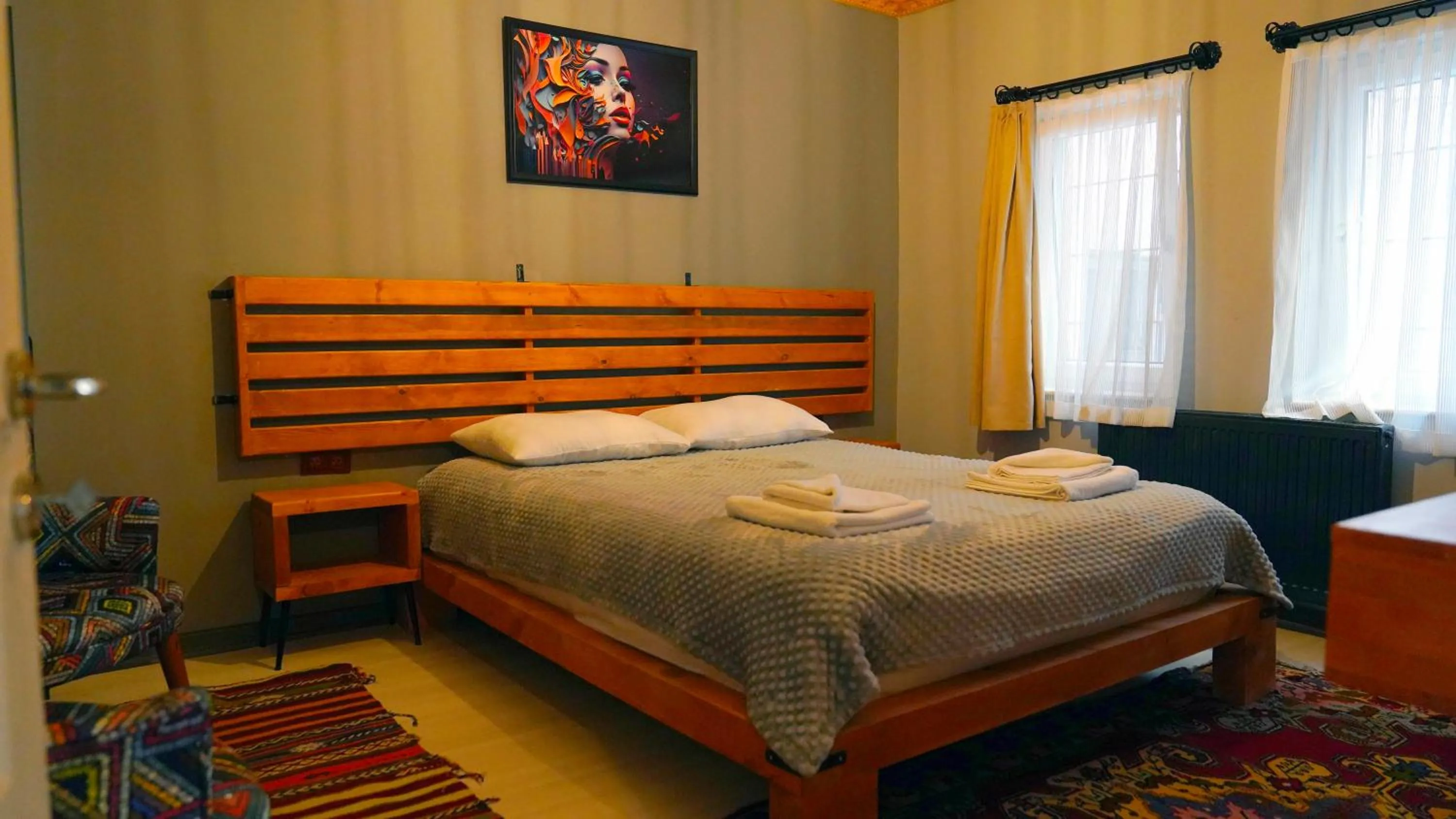 Bed in Alpha Stone House