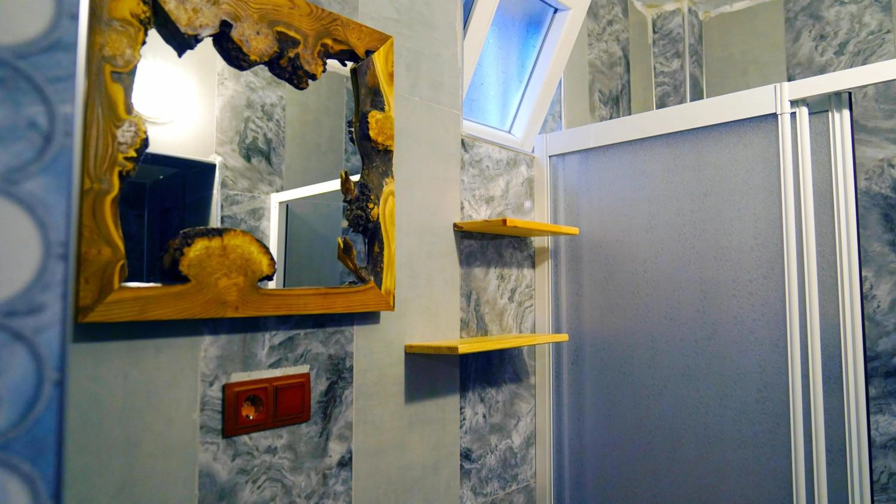 Shower in Alpha Stone House