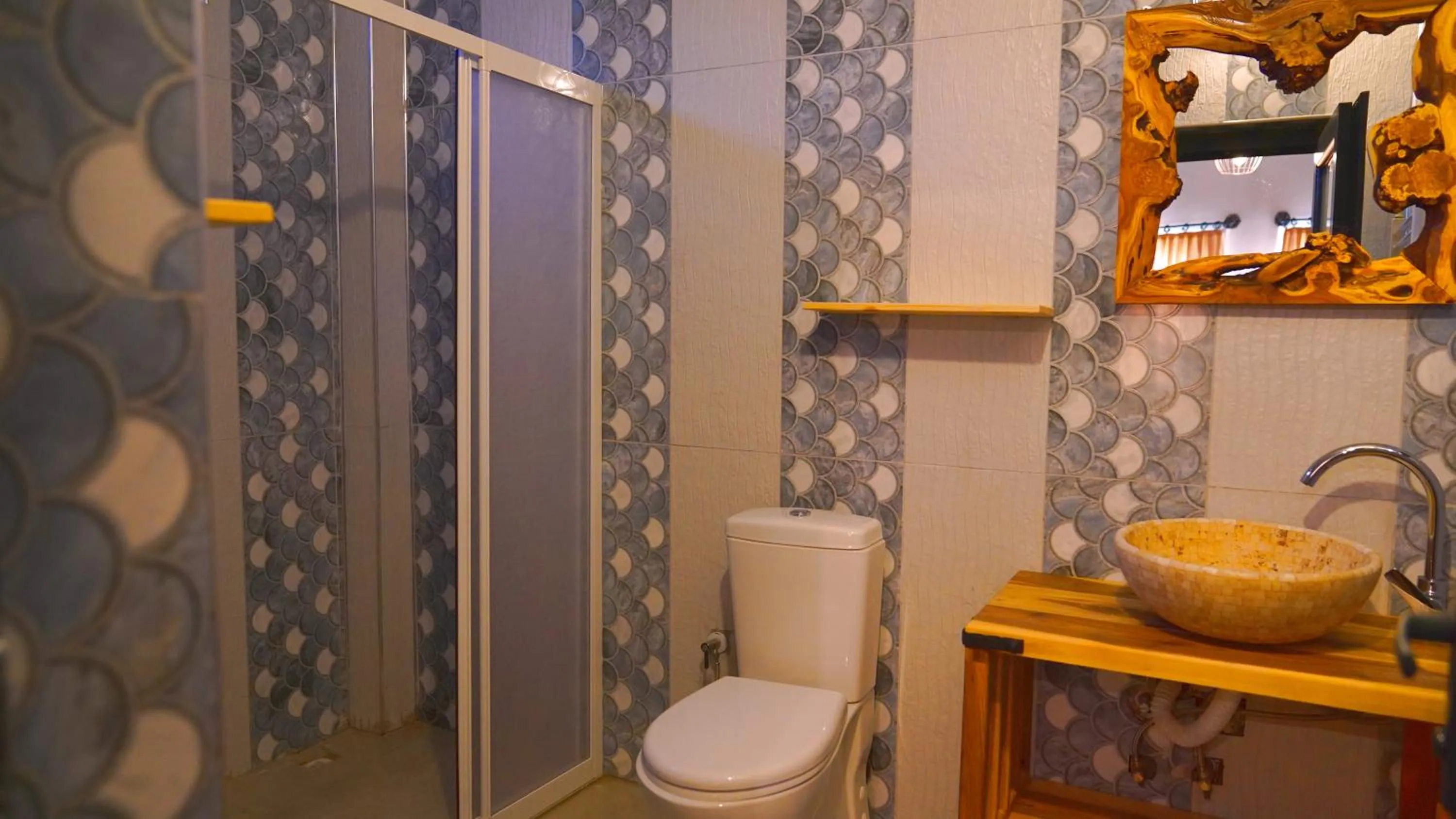 Shower in Alpha Stone House