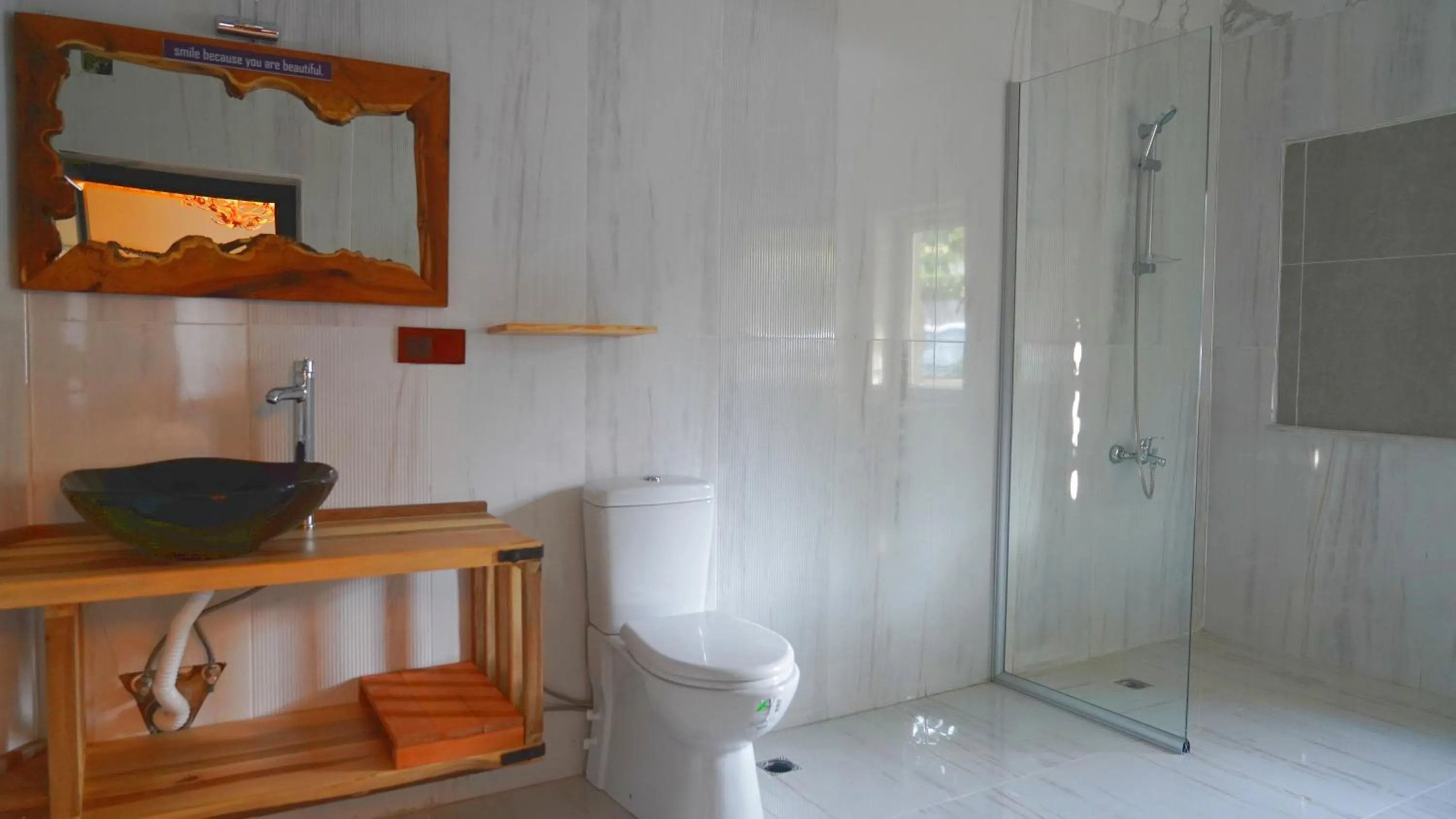 Shower in Alpha Stone House