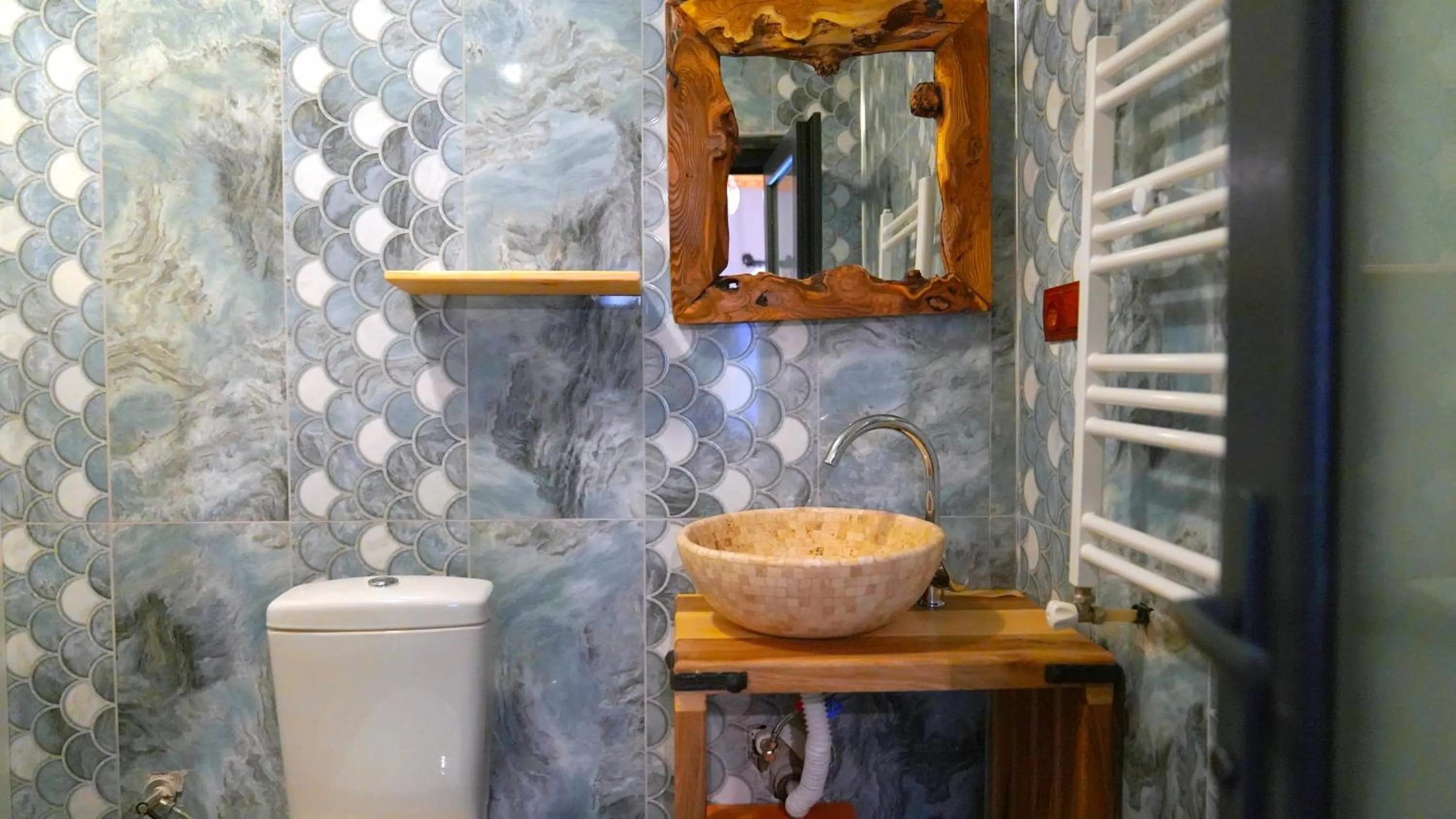 Toilet in Alpha Stone House