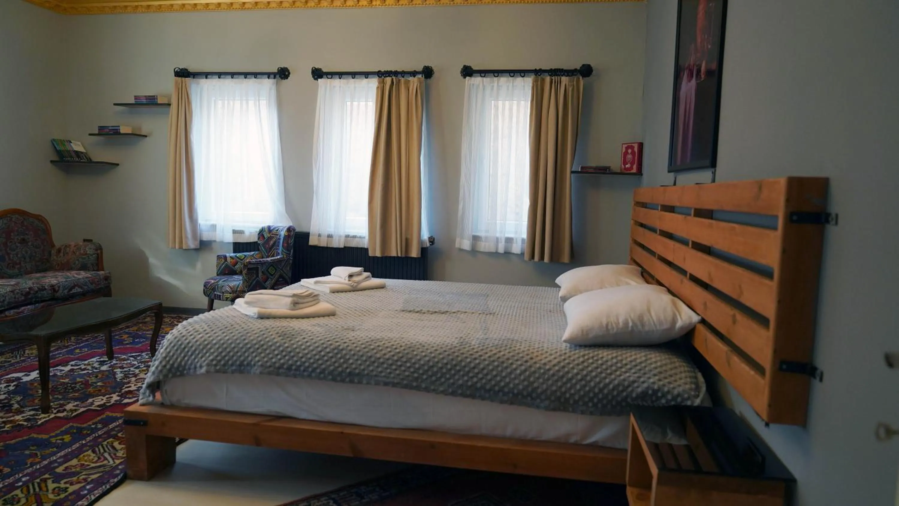 Bed in Alpha Stone House