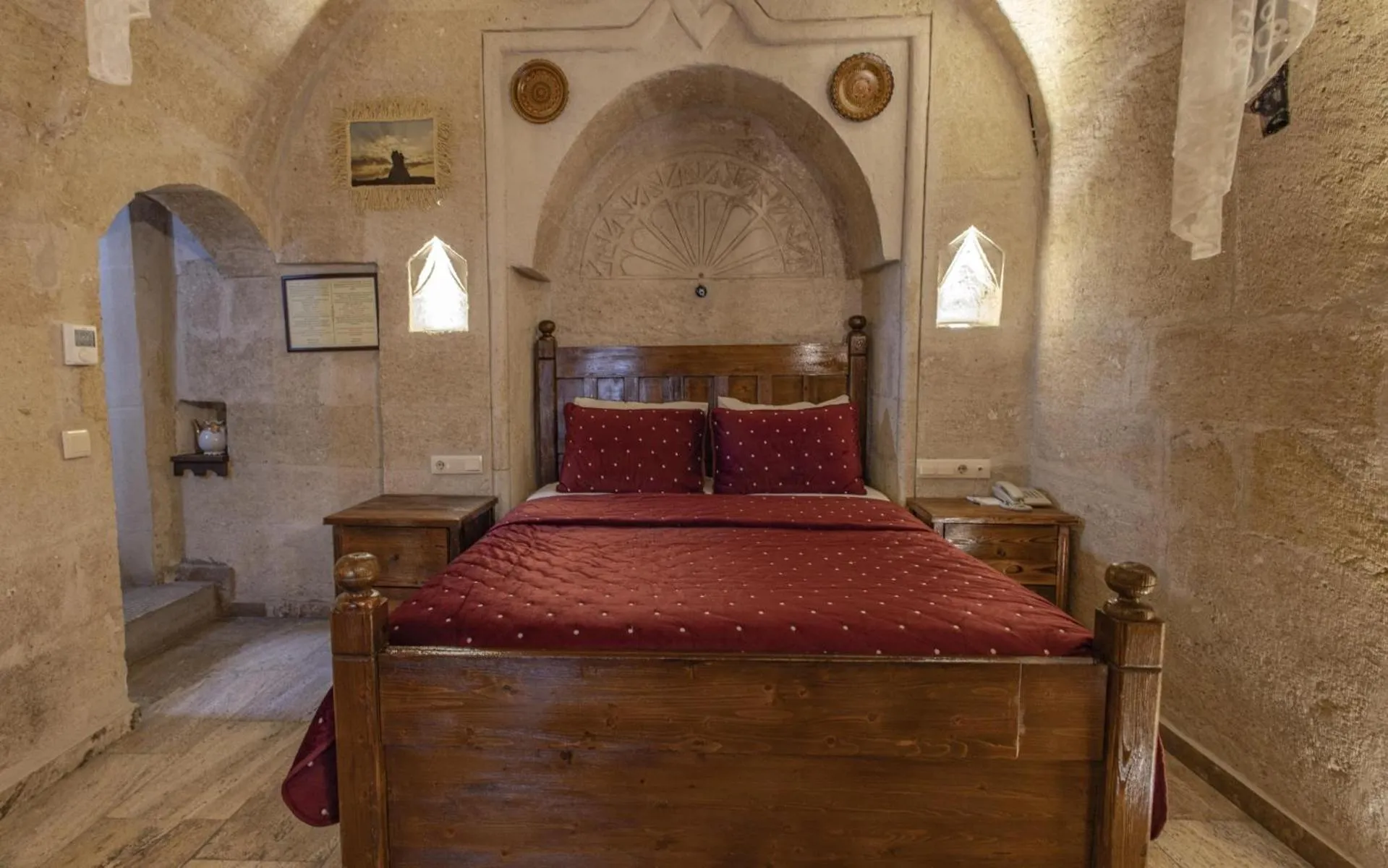 Bed in Maccan Cave Hotel