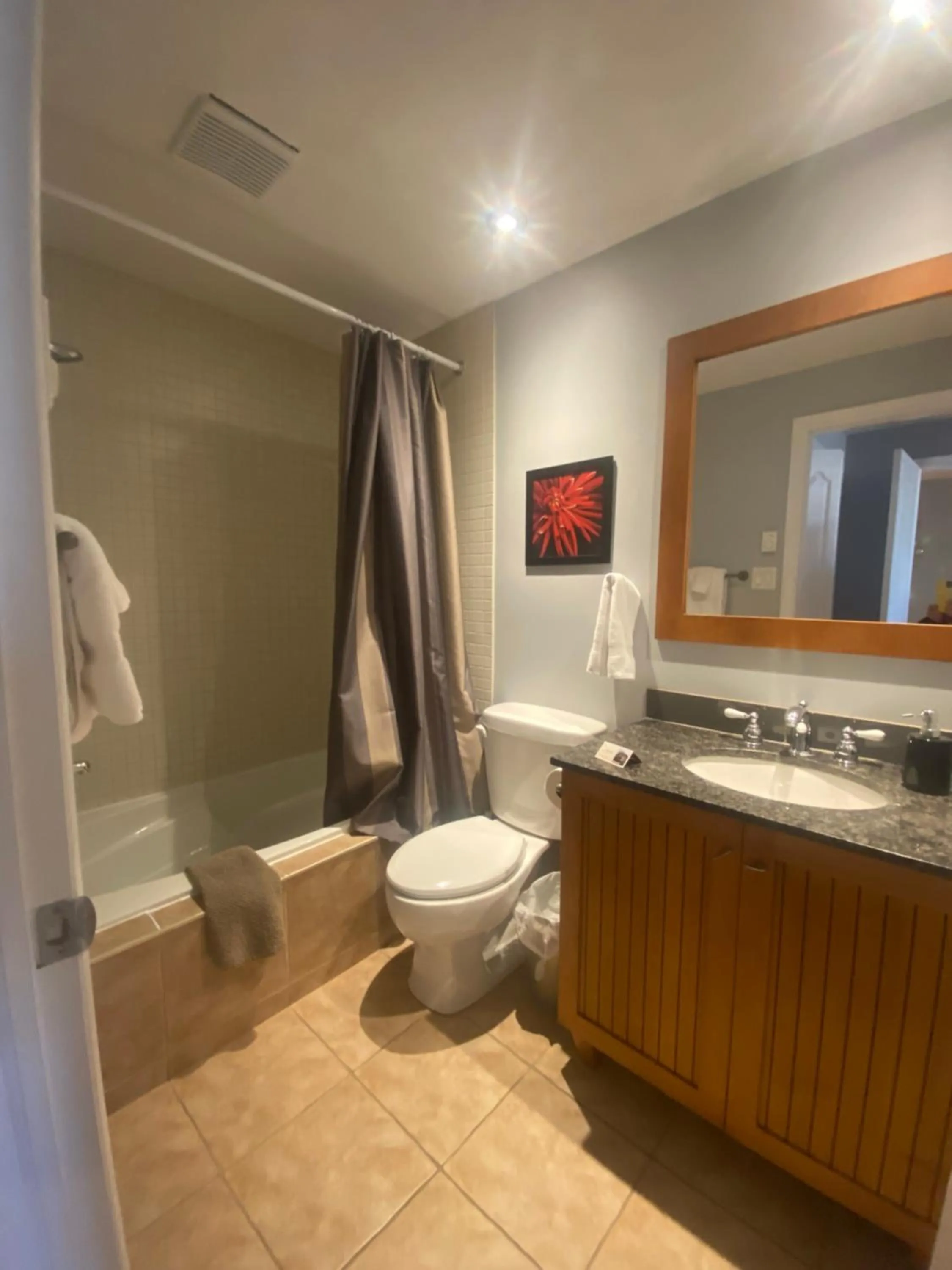 Bathroom in ApartHotelMontreal by Les Terrasses Saint Urbain 2225I2
