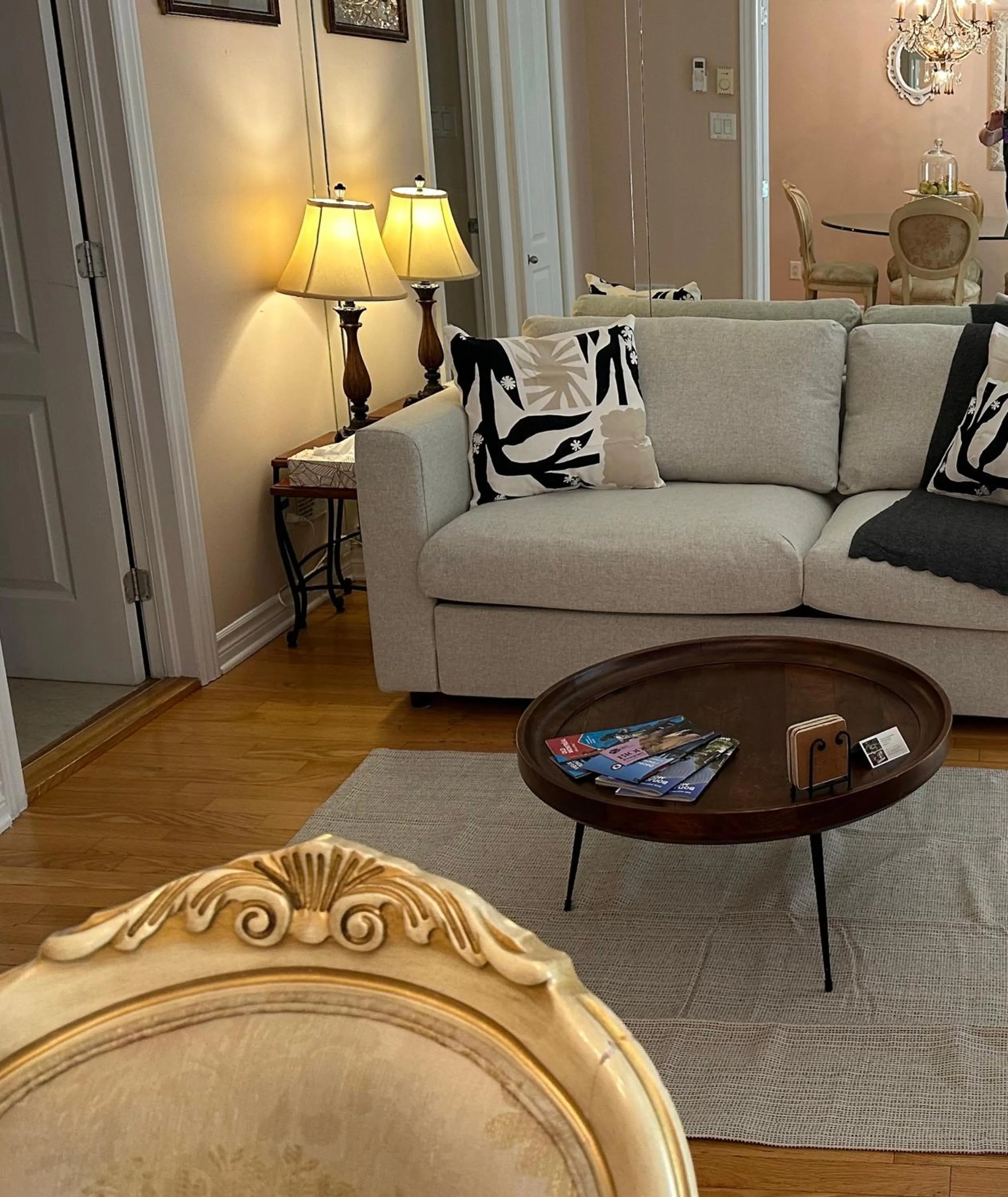 Living room in ApartHotelMontreal by Les Terrasses Saint Urbain 2225I2