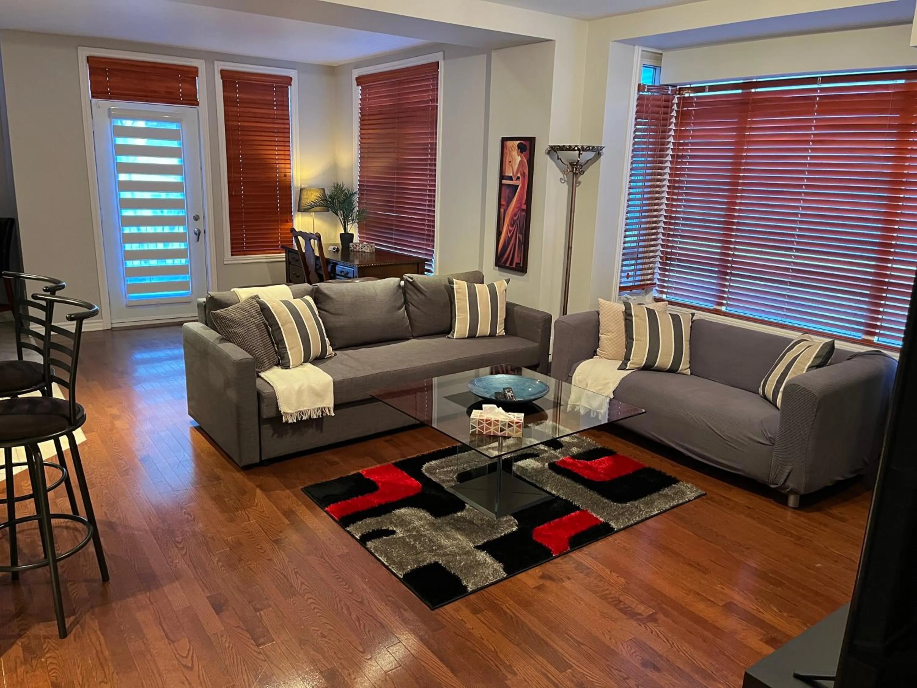 Living room in ApartHotelMontreal by Les Terrasses Saint Urbain 2225I2