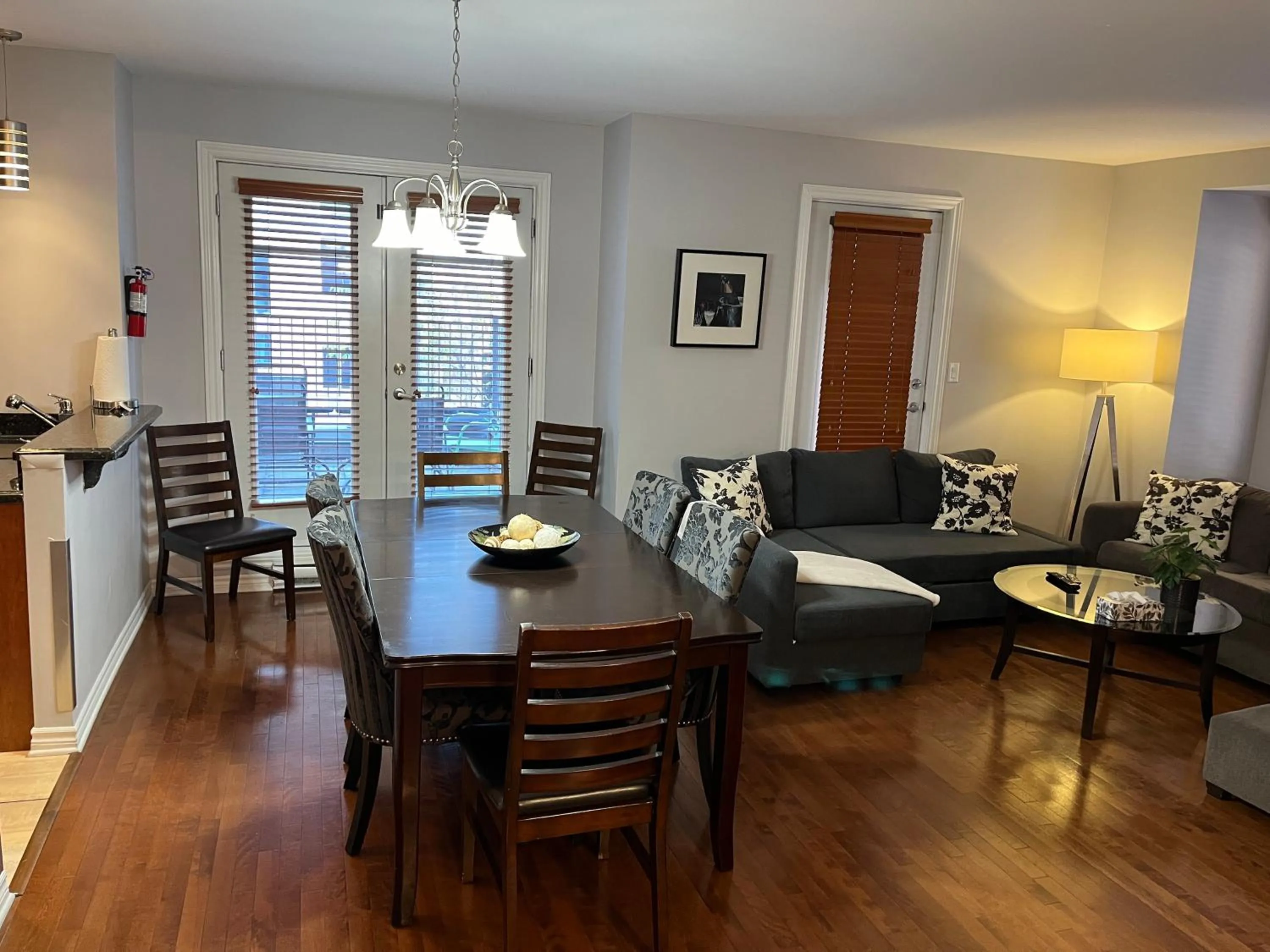 Living room in ApartHotelMontreal by Les Terrasses Saint Urbain 2225I2