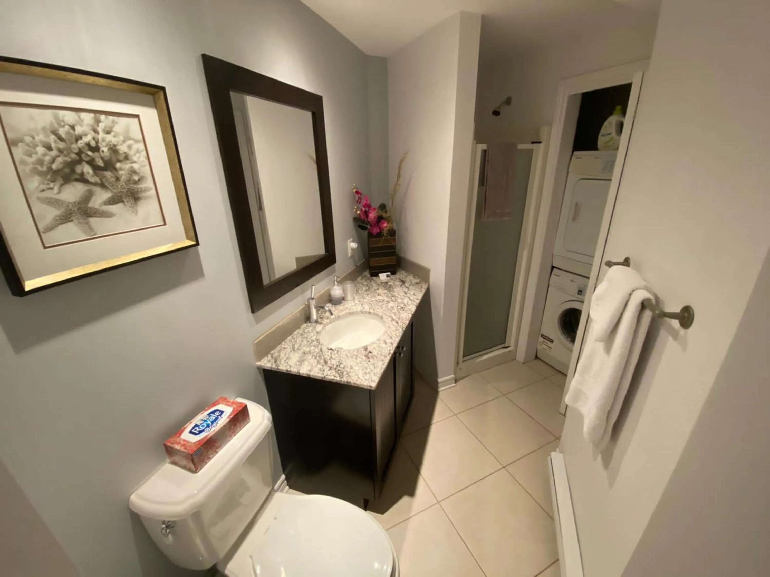 Bathroom in ApartHotelMontreal by Les Terrasses Saint Urbain 2225I2
