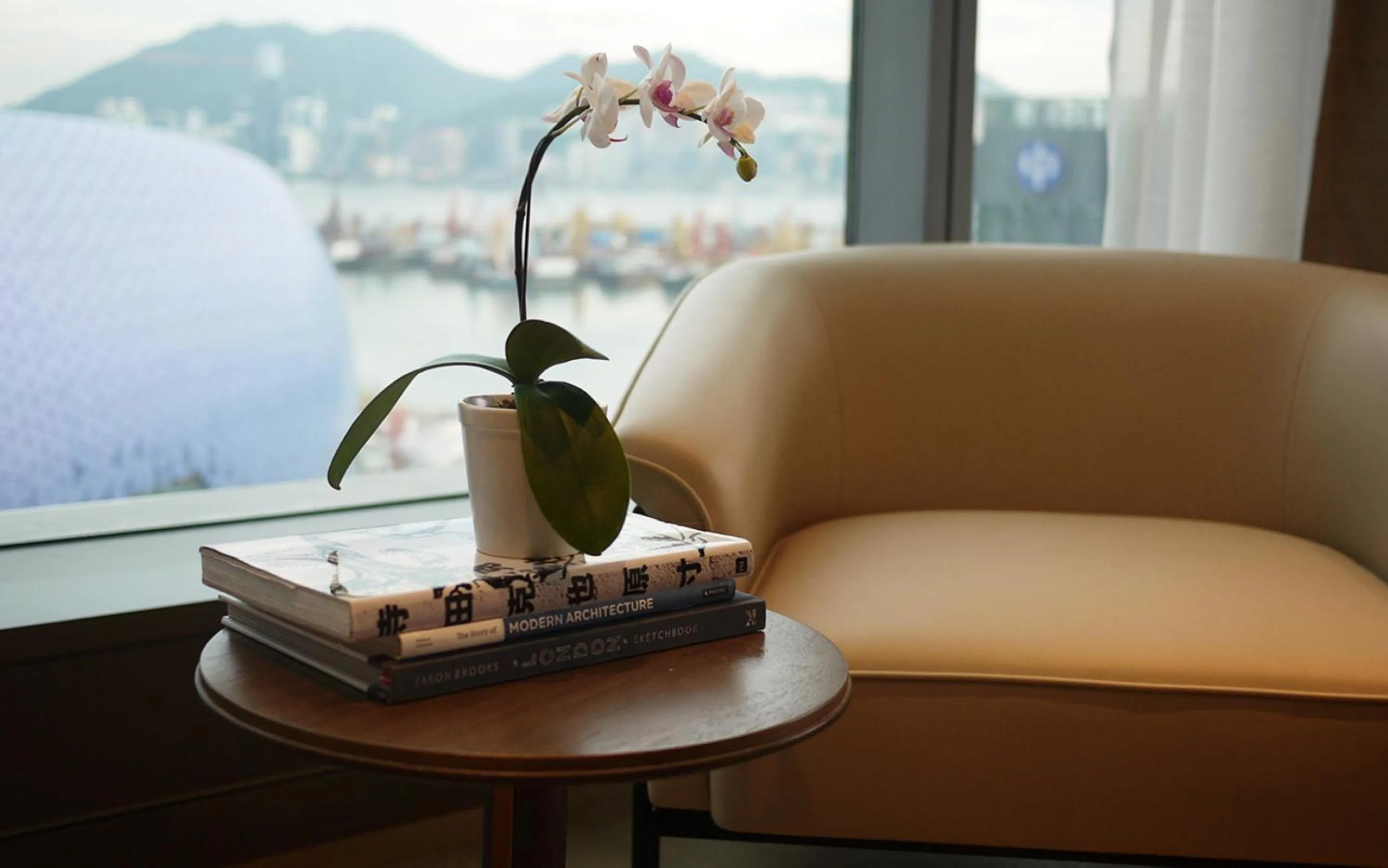 Seating area in Dorsett Kai Tak