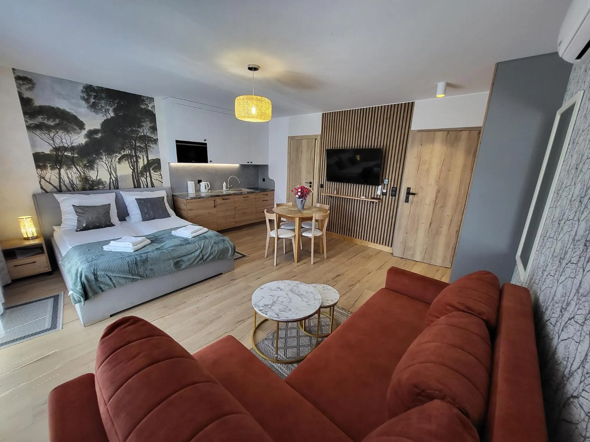 Bed in Zatoka Wypoczynku Apartamenty