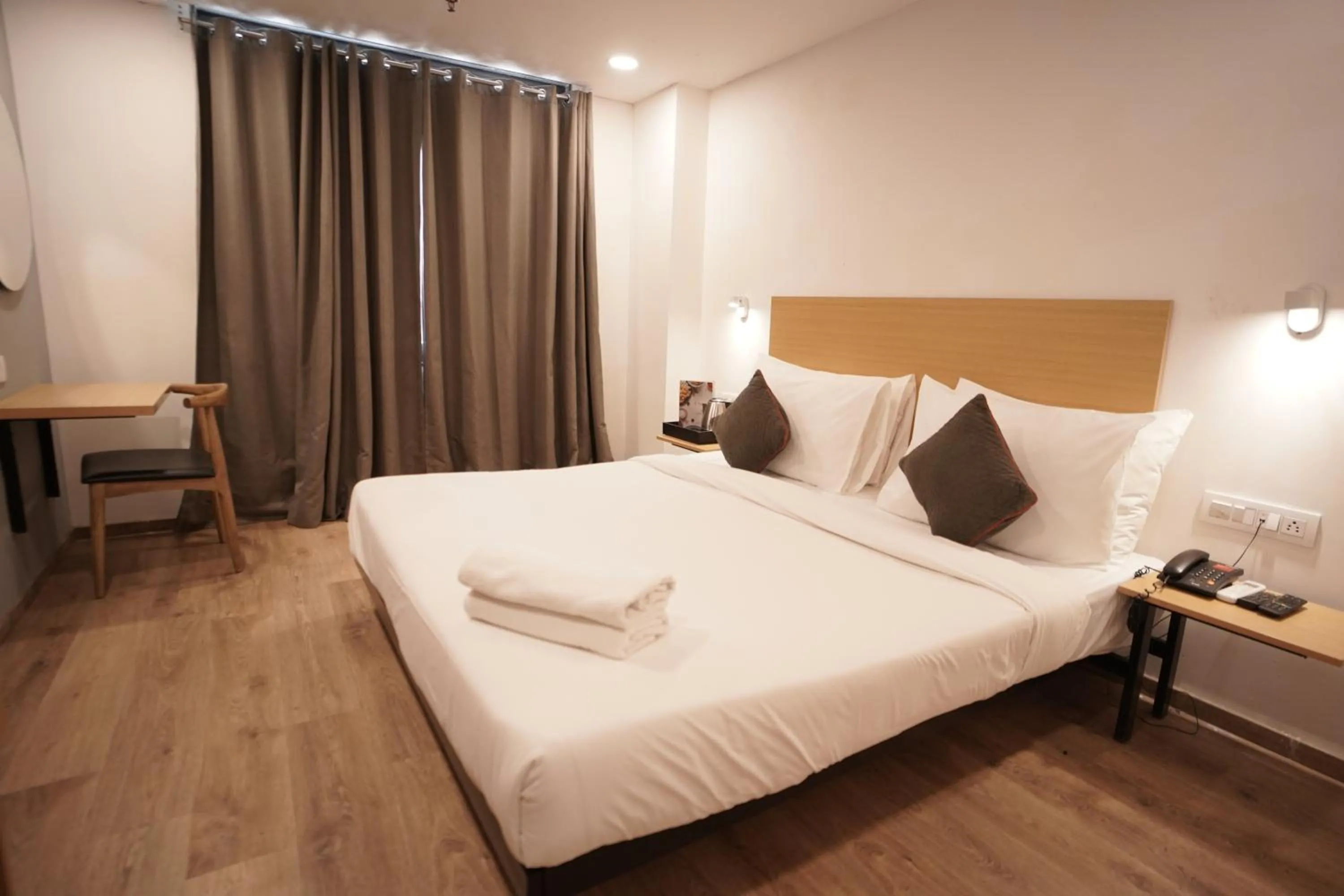 Bed in Hotel Sunflare