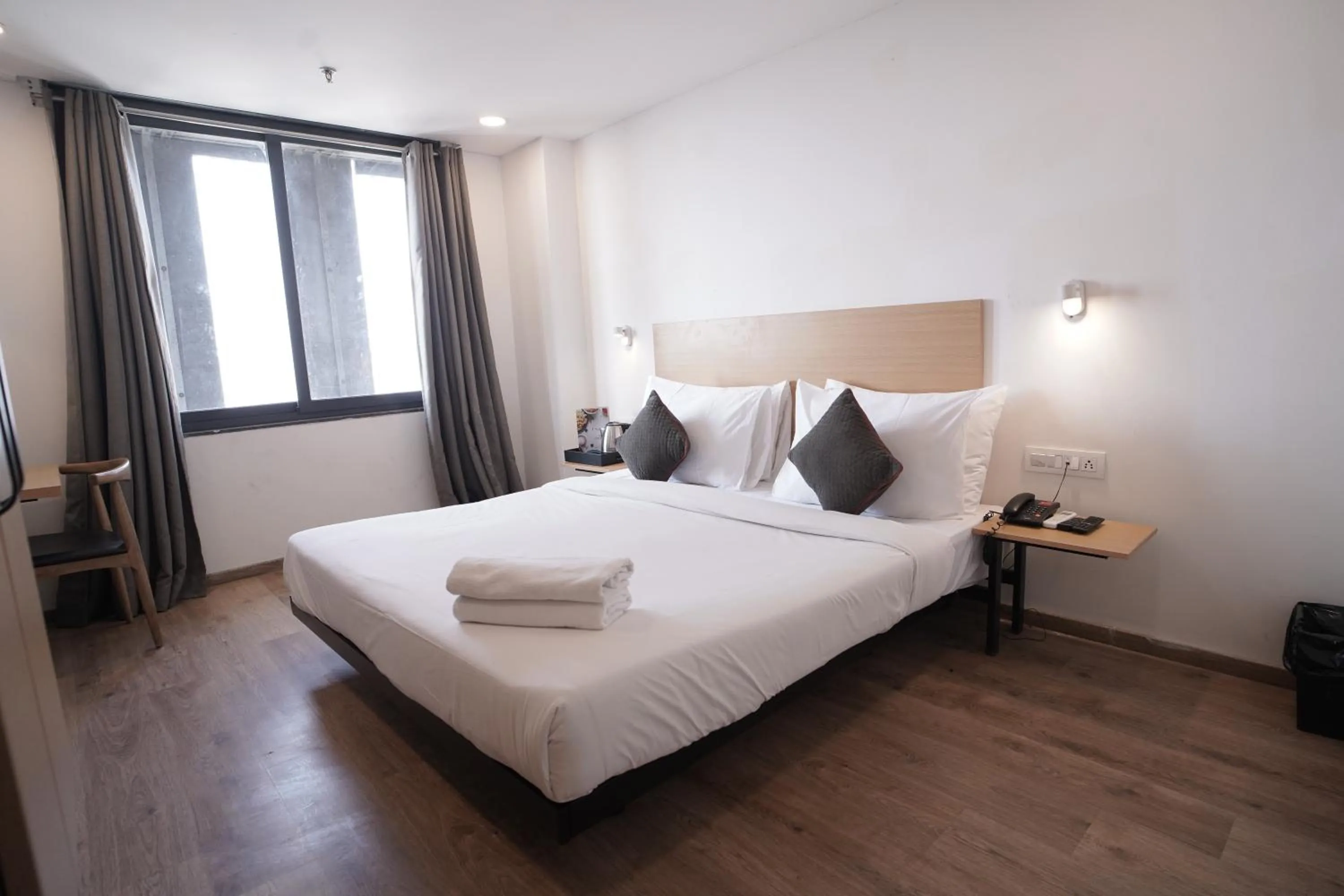 Bed in Hotel Sunflare