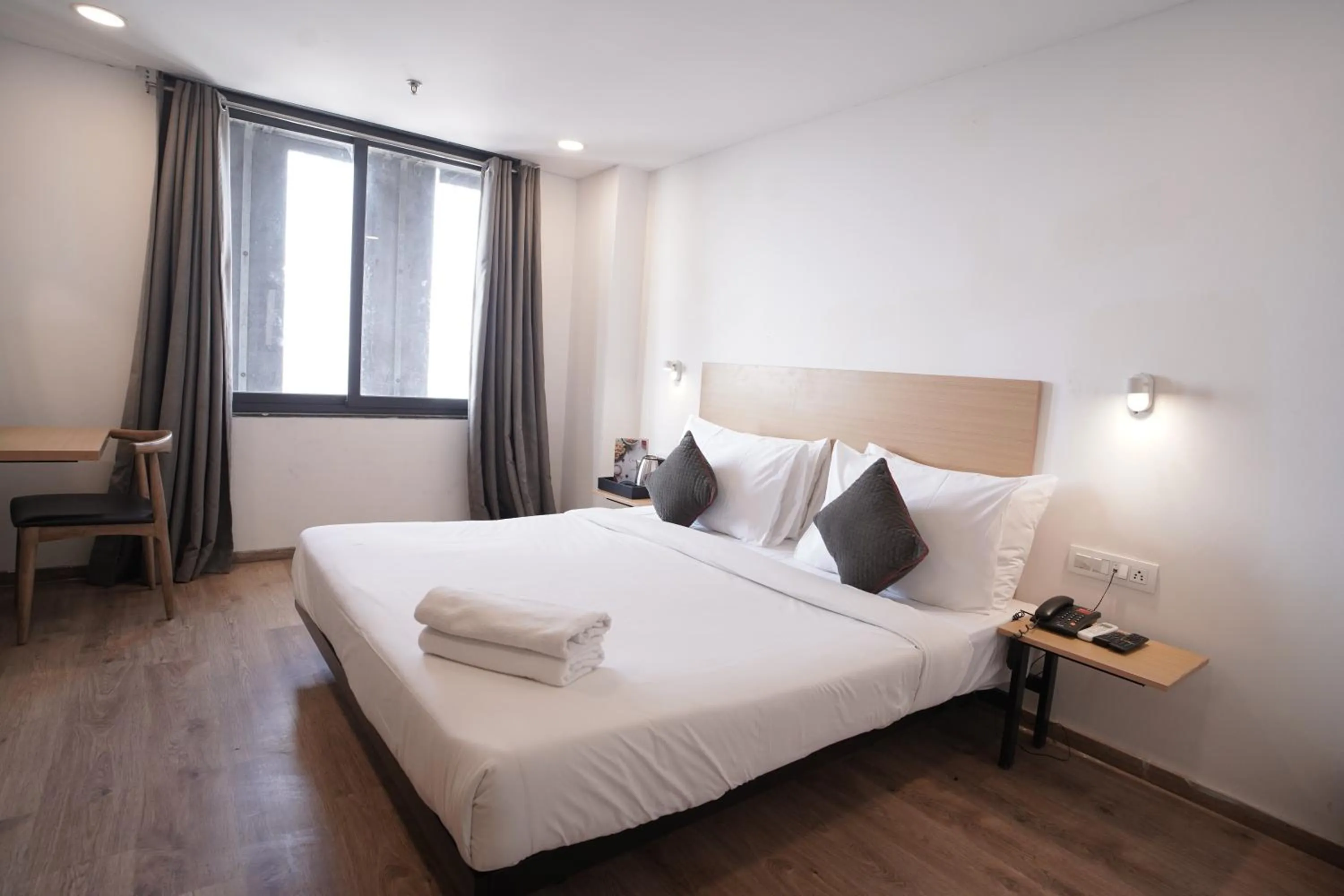 Bed in Hotel Sunflare